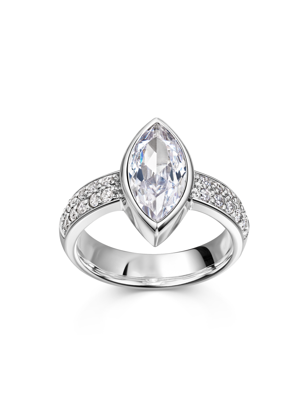 Ring 925/- Silber mit Zirkonia