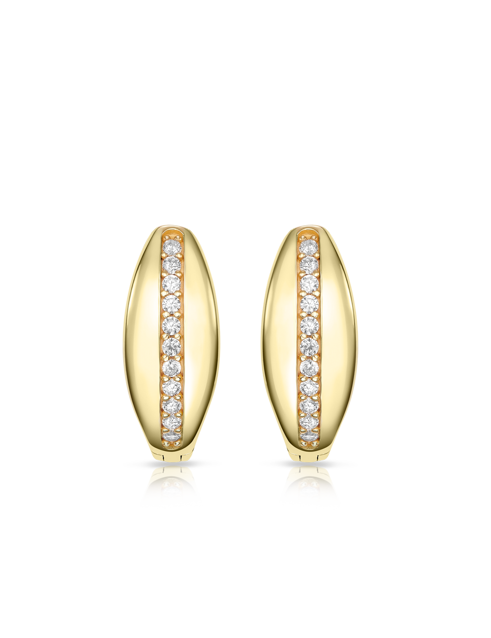 Wendecreolen 925/- Silber mit Zirkonia