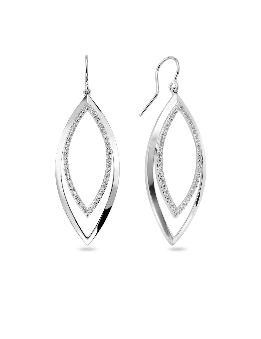 Ohrhänger 925/- Silber rhodiniert