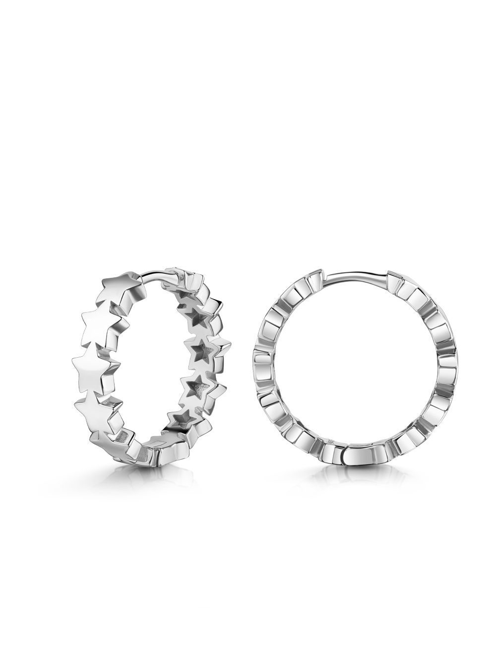 Creolen "Sterne" 925/- Silber