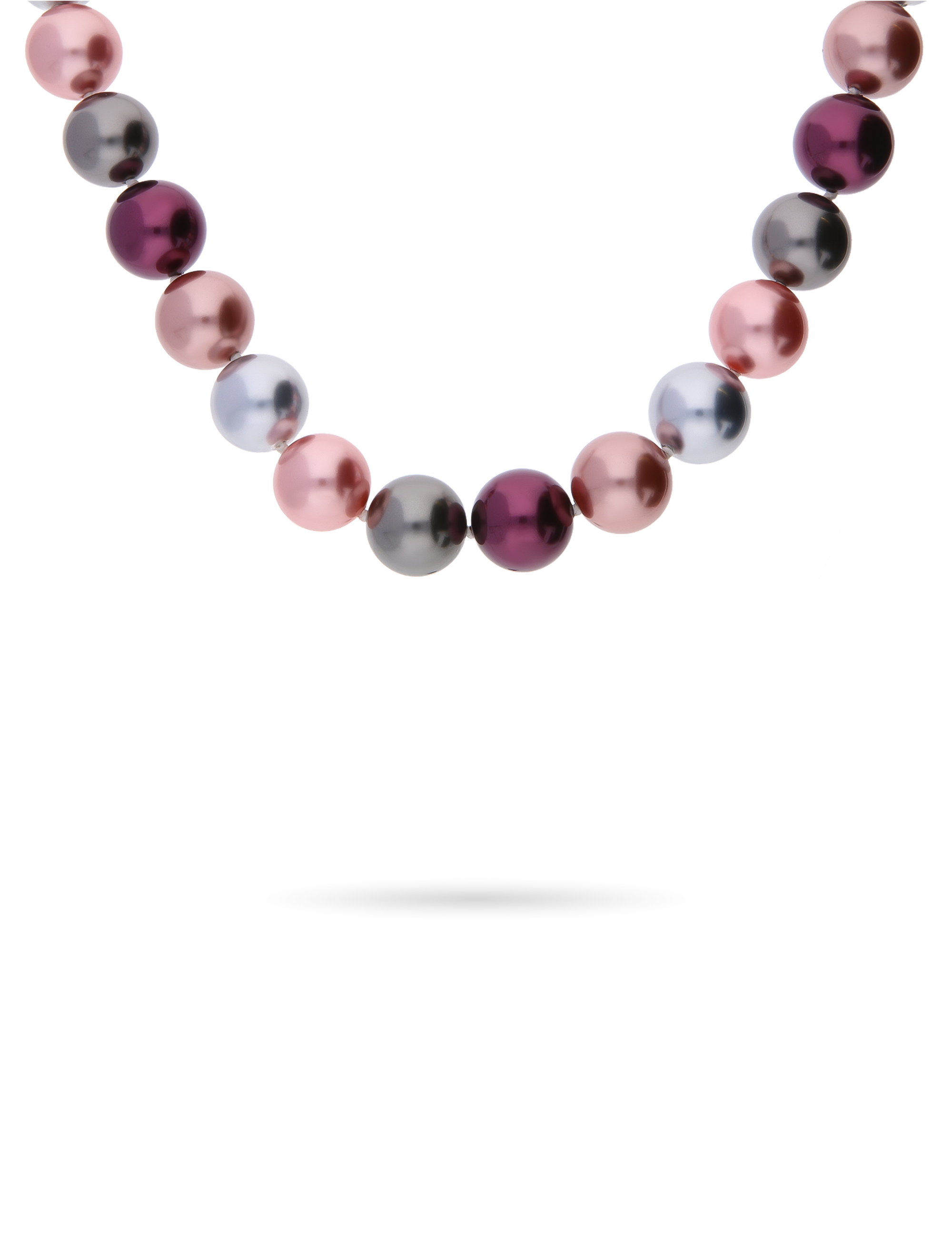 Perlenkette 14mm multi mit Magnetschließe 47cm