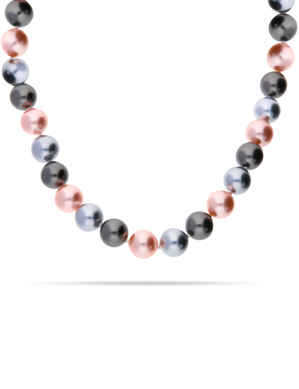 Perlenkette 12mm multi mit Magnetschließe