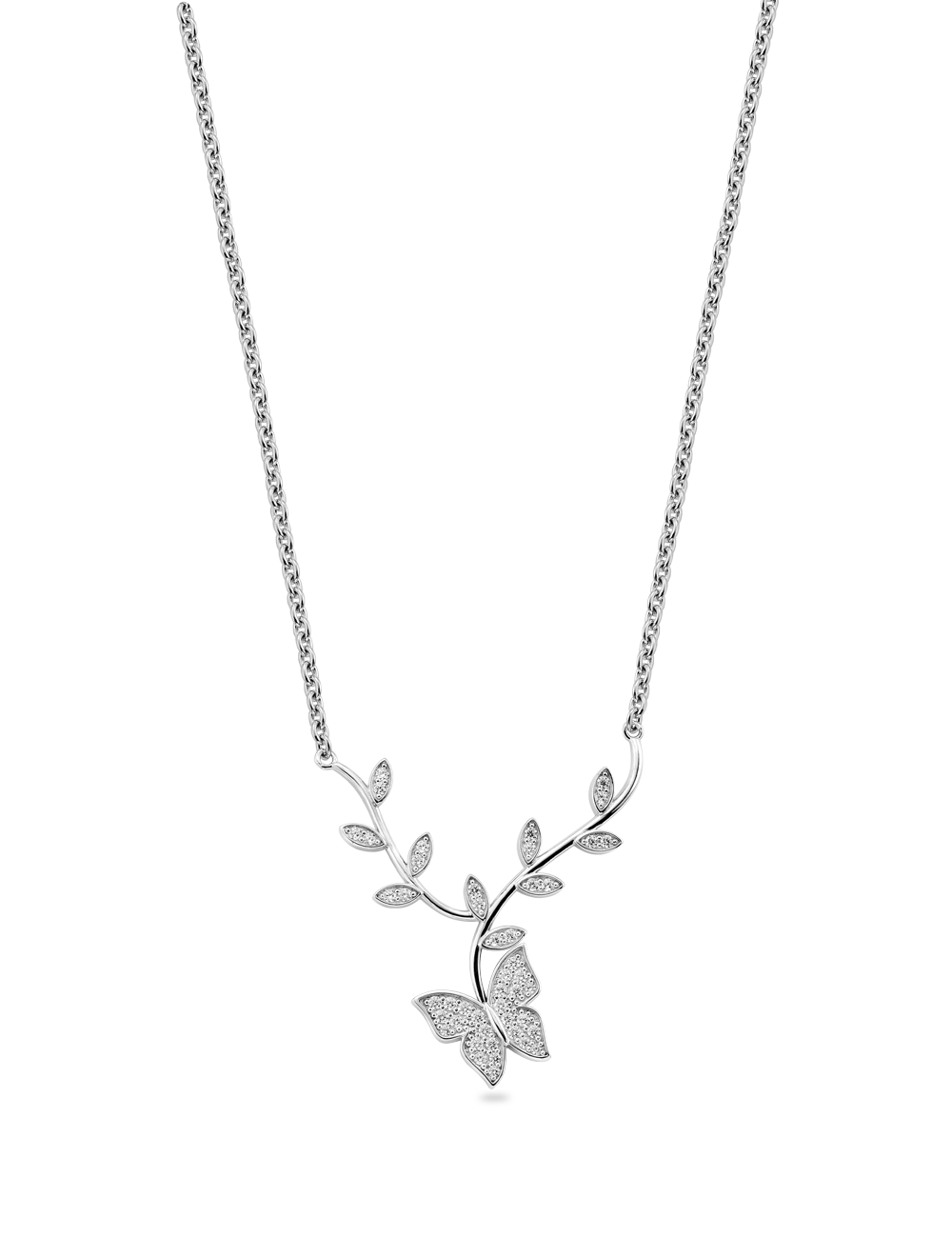 Collier Schmetterling 925/- Silber rhodiniert