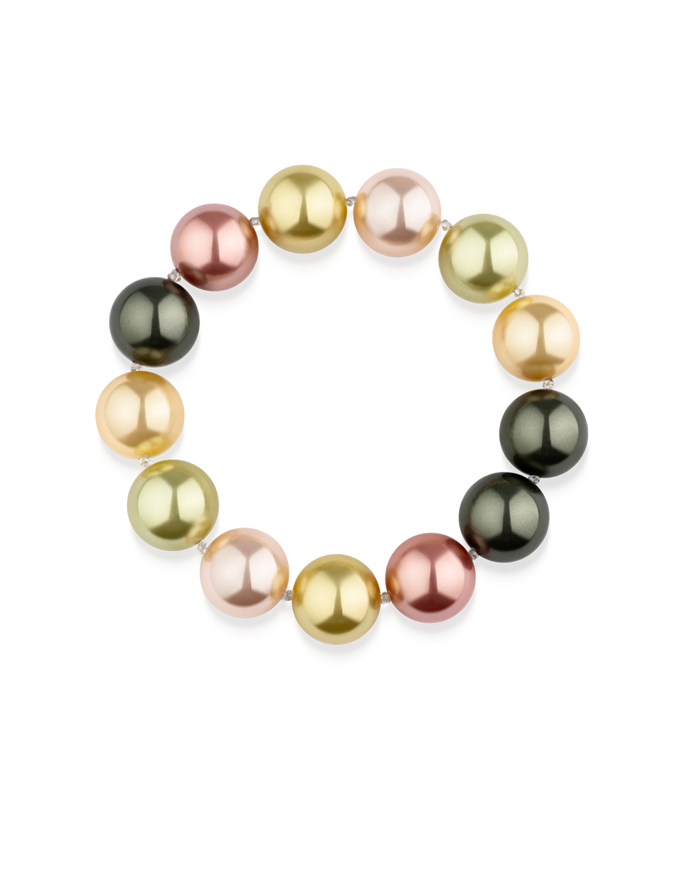 #Muschelkernperle_multi-champagner