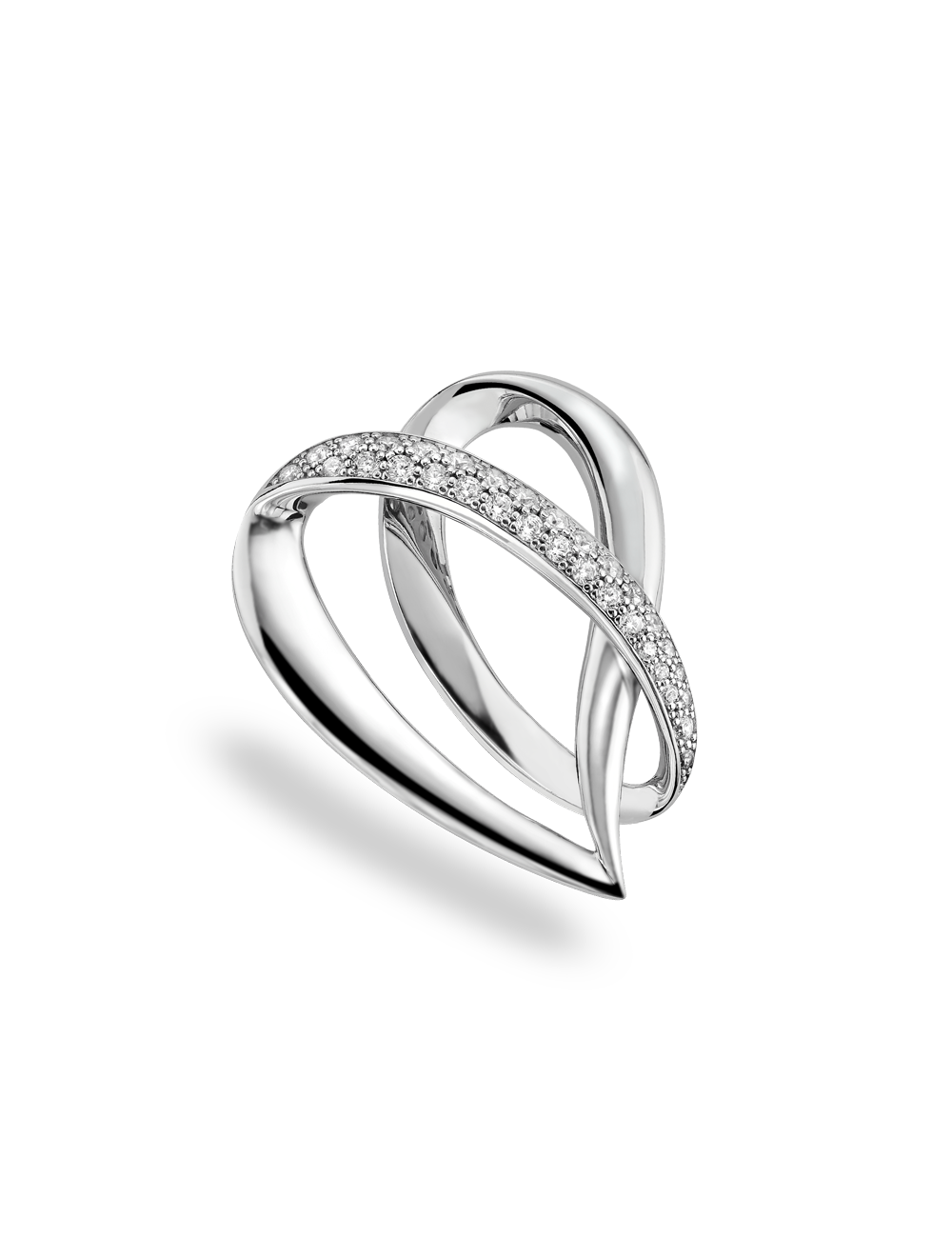 Anhänger "Herz" 925/- Silber mit Zirkonia