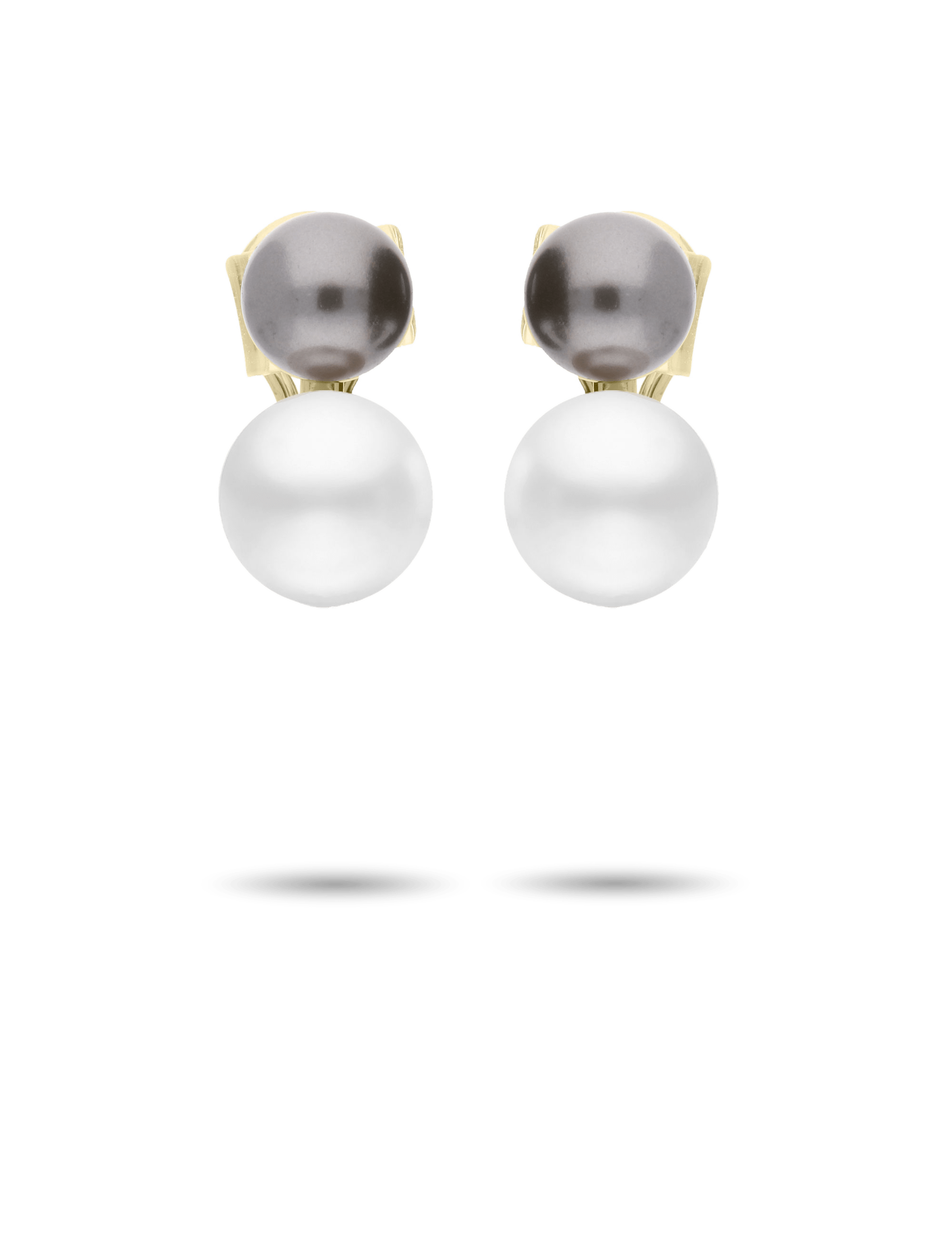 #Muschelkernperle_weiß/anthrazit