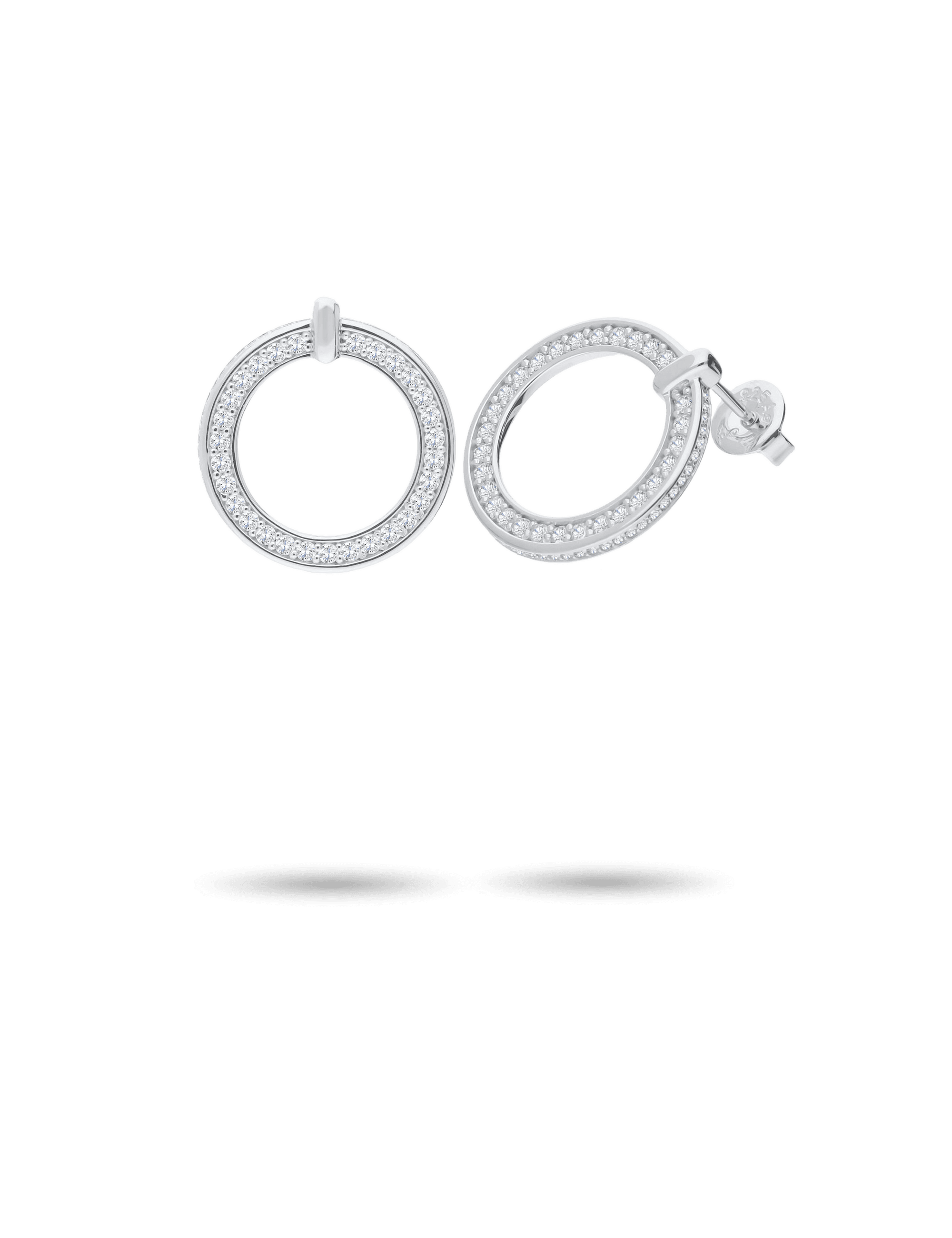 Ohrstecker Silber rhodiniert mit Zirkonia_93429_02