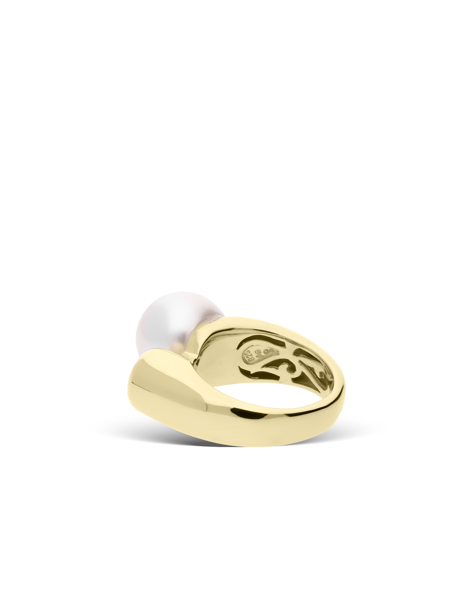 Ring 925 Silber goldplattiert mit Perle 12mm_15278_3