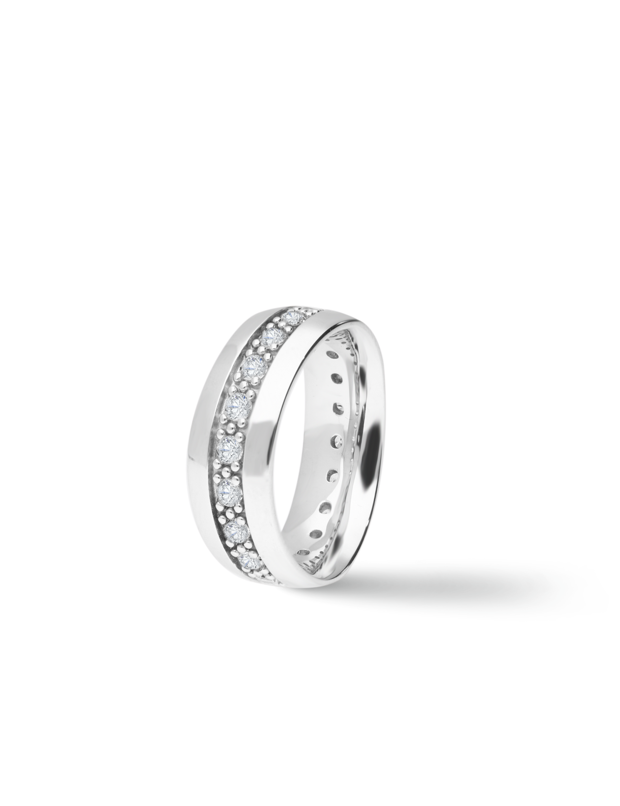 Ring, 925/- Silber mit Zirkonia