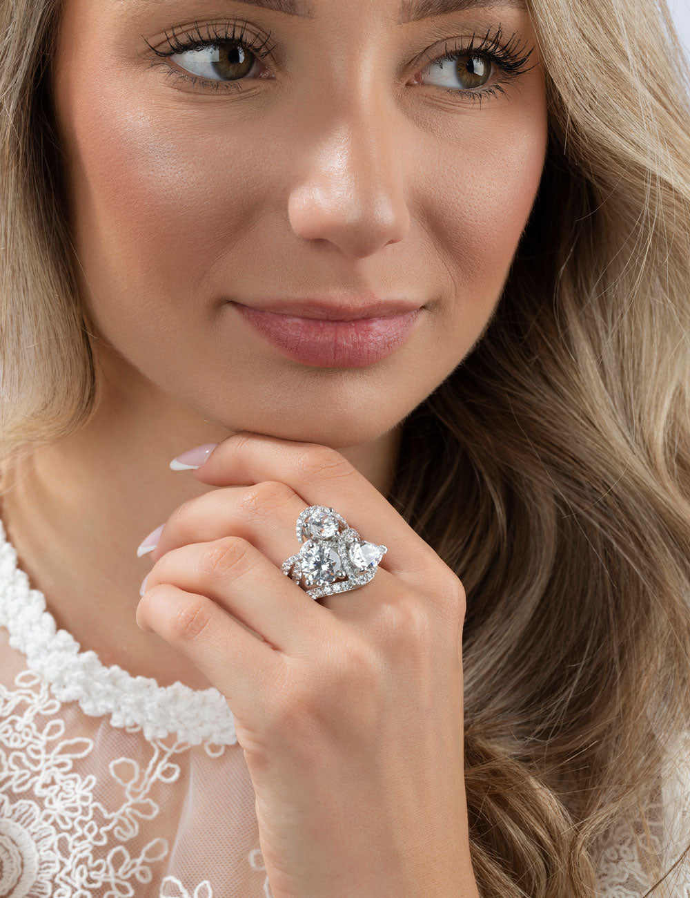 Ring 925/- Silber mit Zirkonia