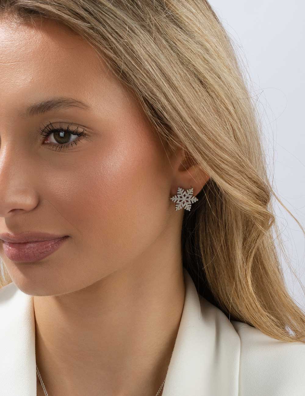 Ohrstecker "Schneeflocke"