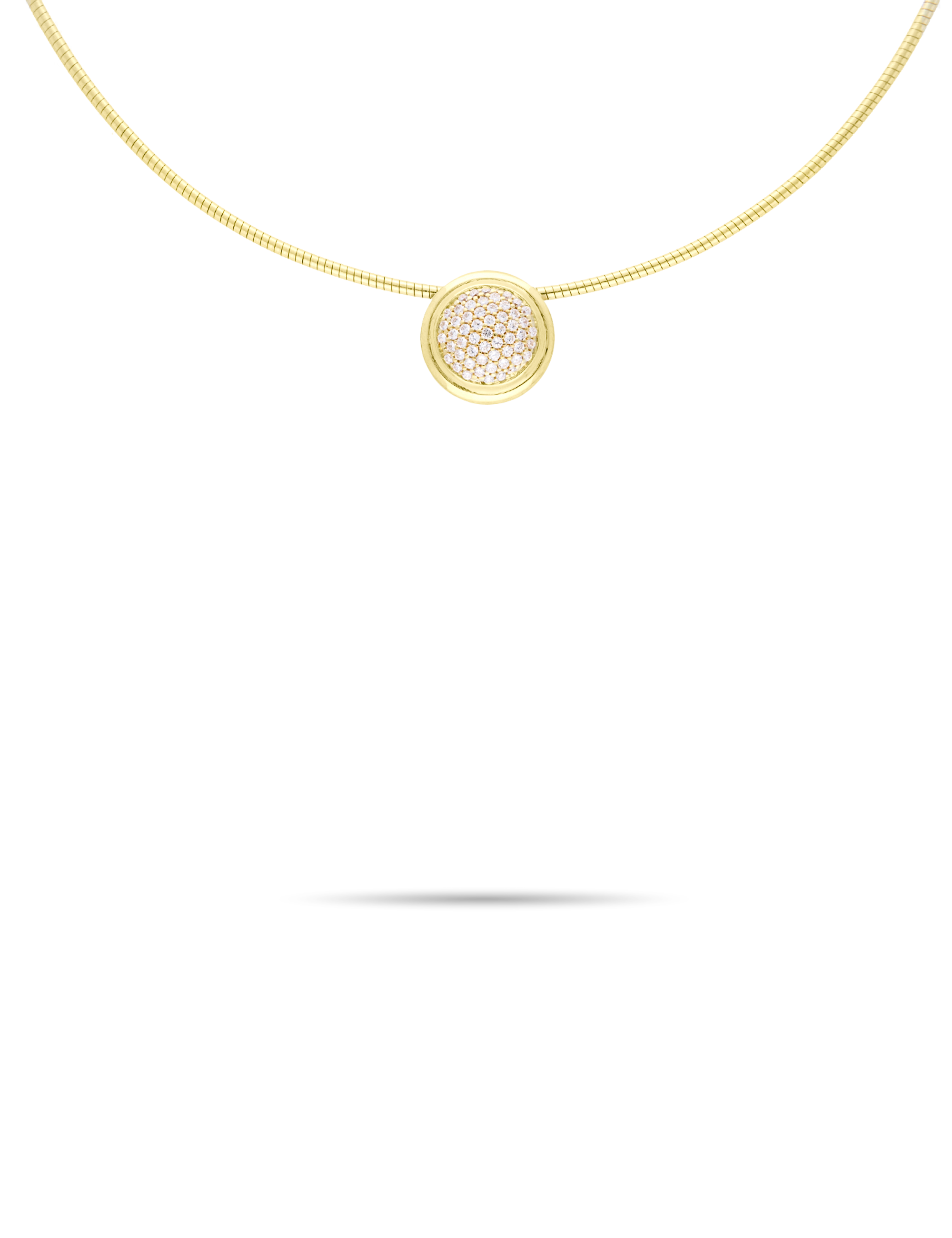 Omegareif mit Anhänger, 925/- Silber goldplattiert