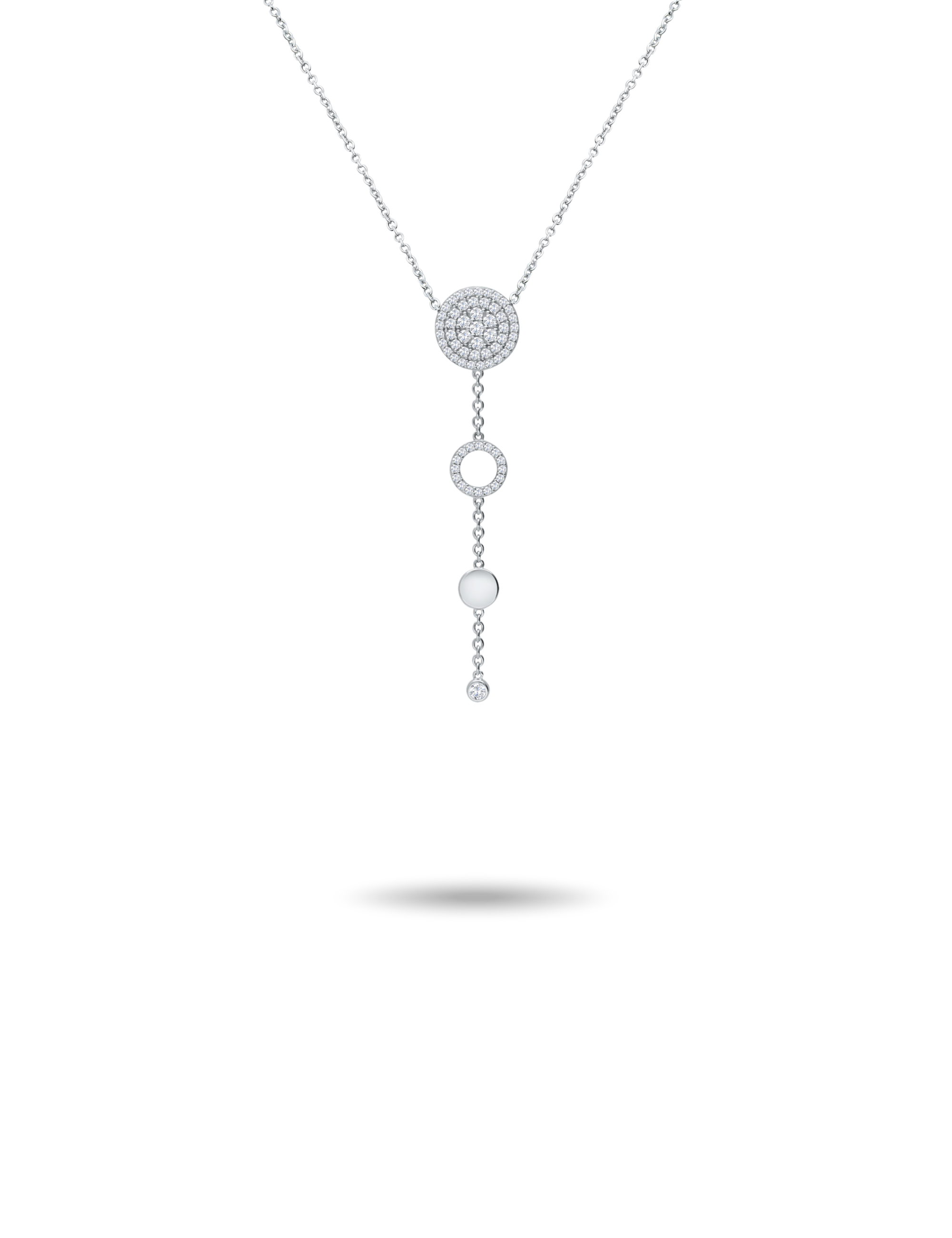 Collier 925/- Silber, Ankerkette 42 + 3 cm