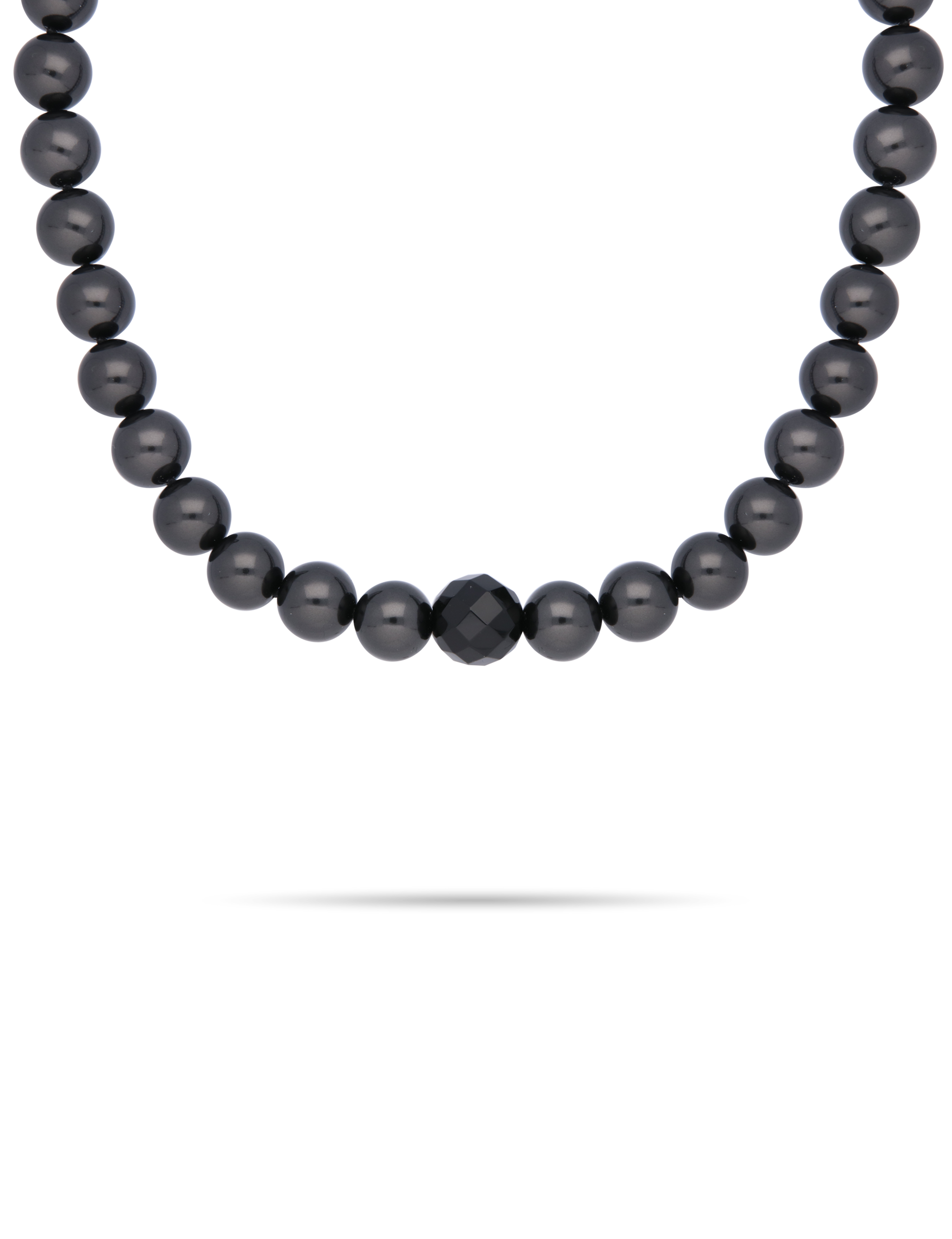 Perlenkette 45cm mit Onyxkugel 14mm