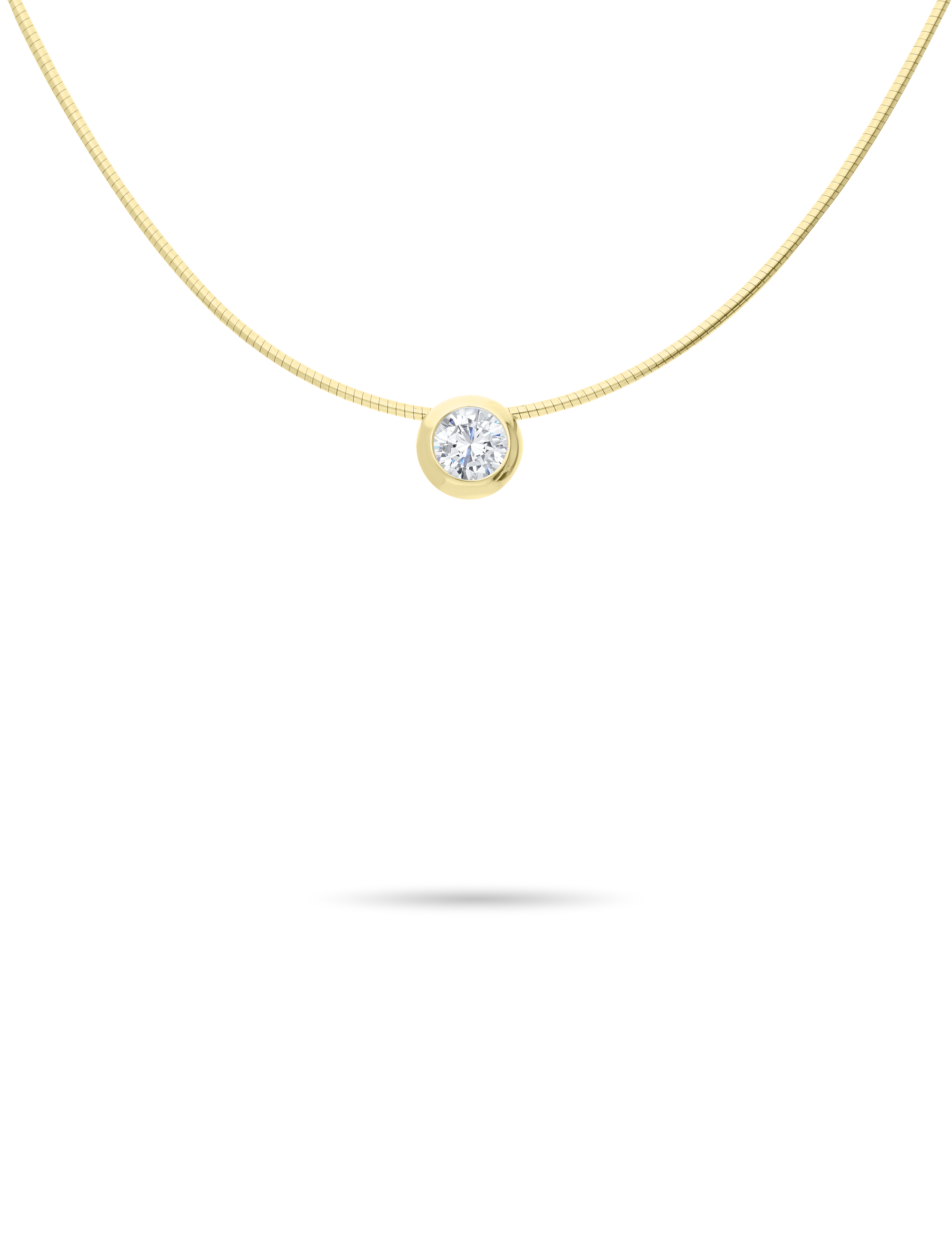 Premium Collier, 585/- Gelbgold mit Diamant 1,00 Karat