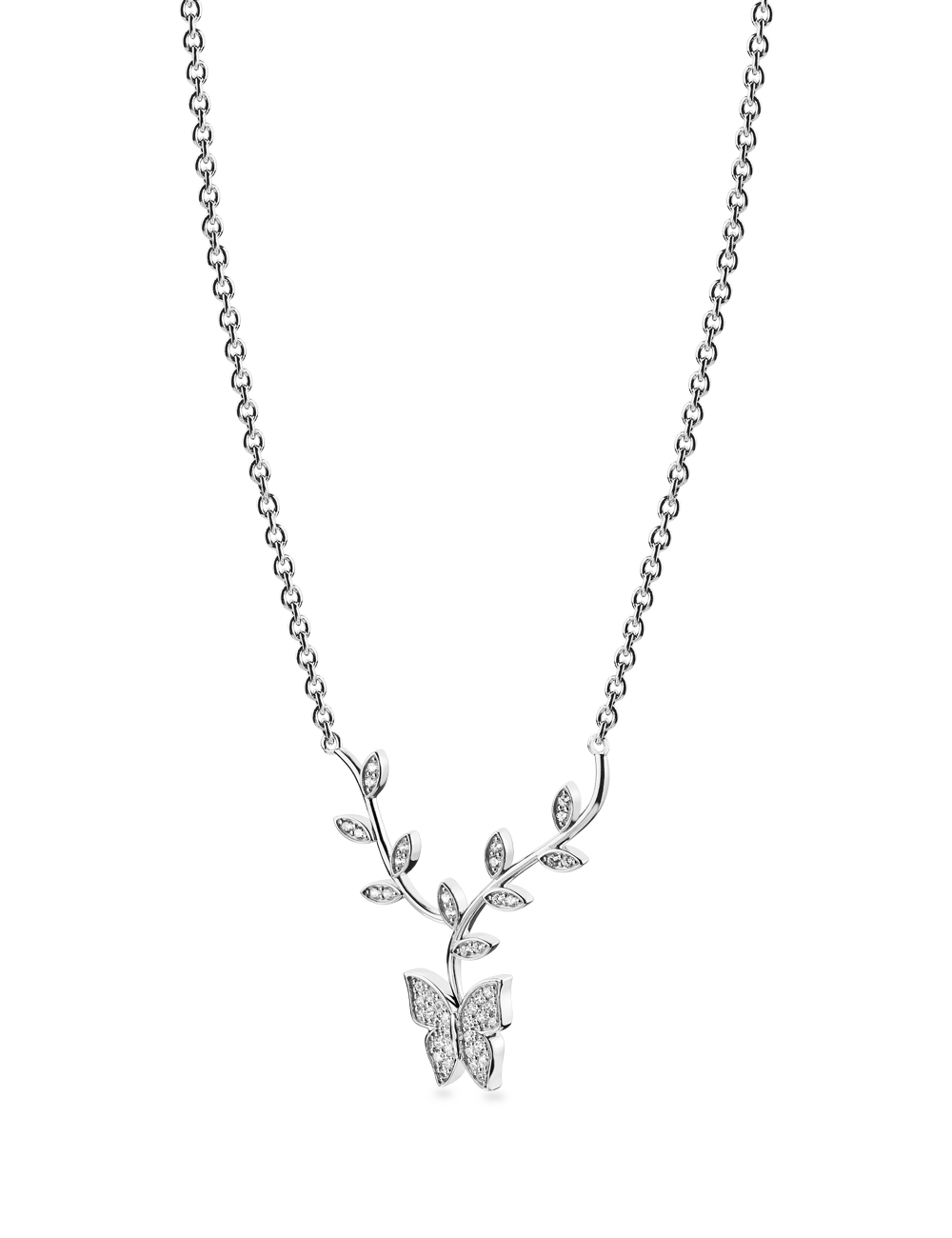 Collier Schmetterling 925/- Silber rhodiniert