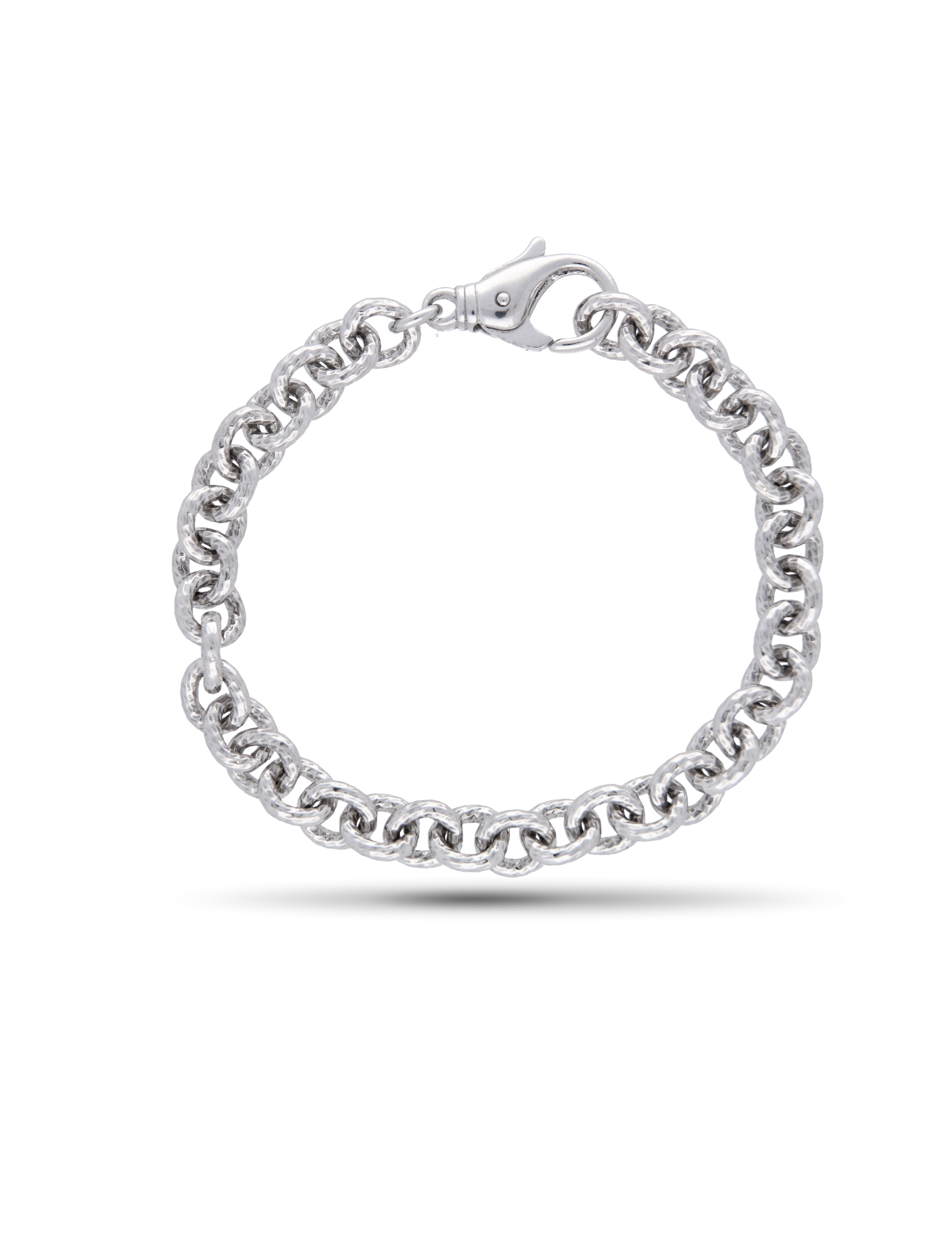 Armband, 925/- Silber mit Karabiner 18cm