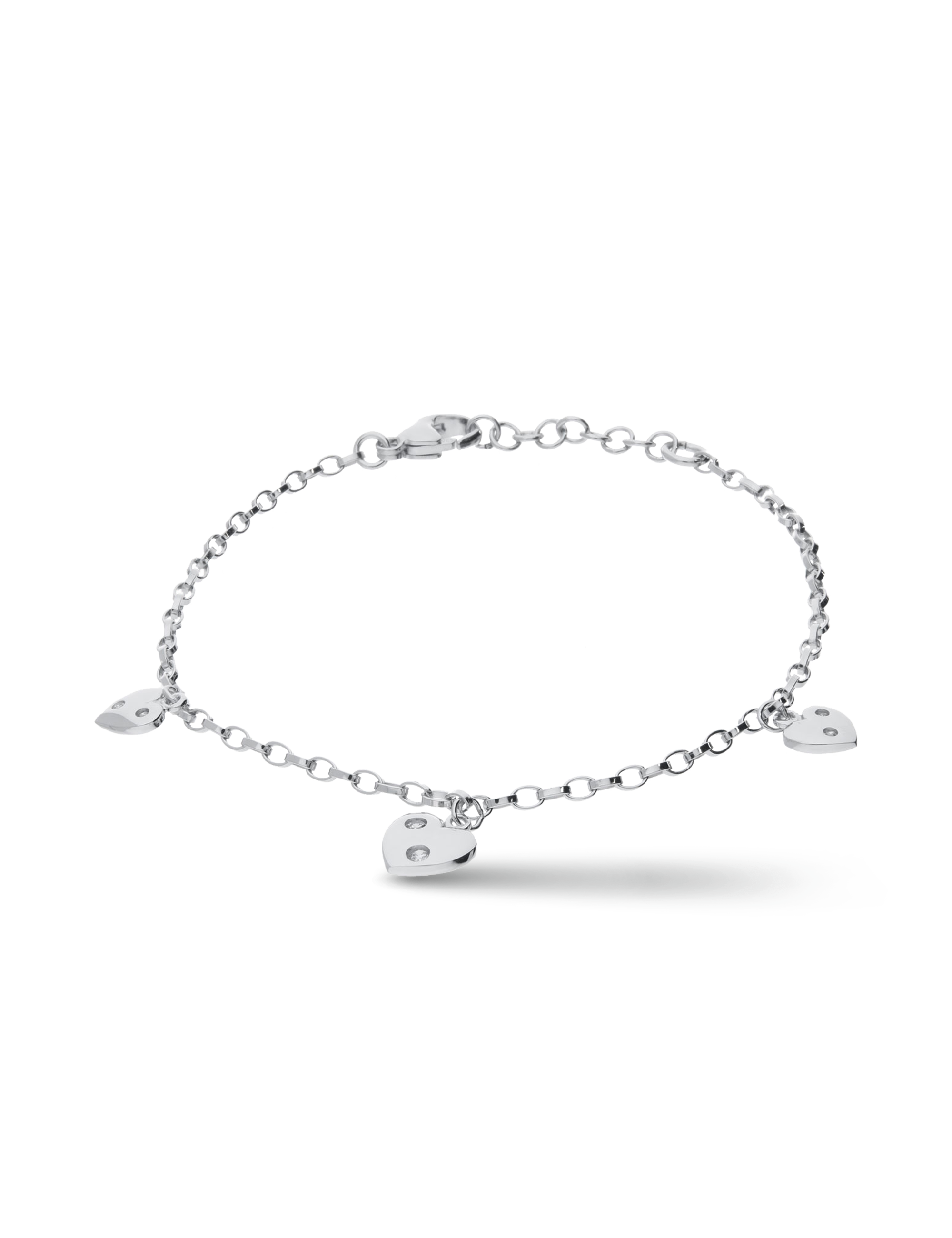 Silberarmband rhodiniert 18+2,5cm