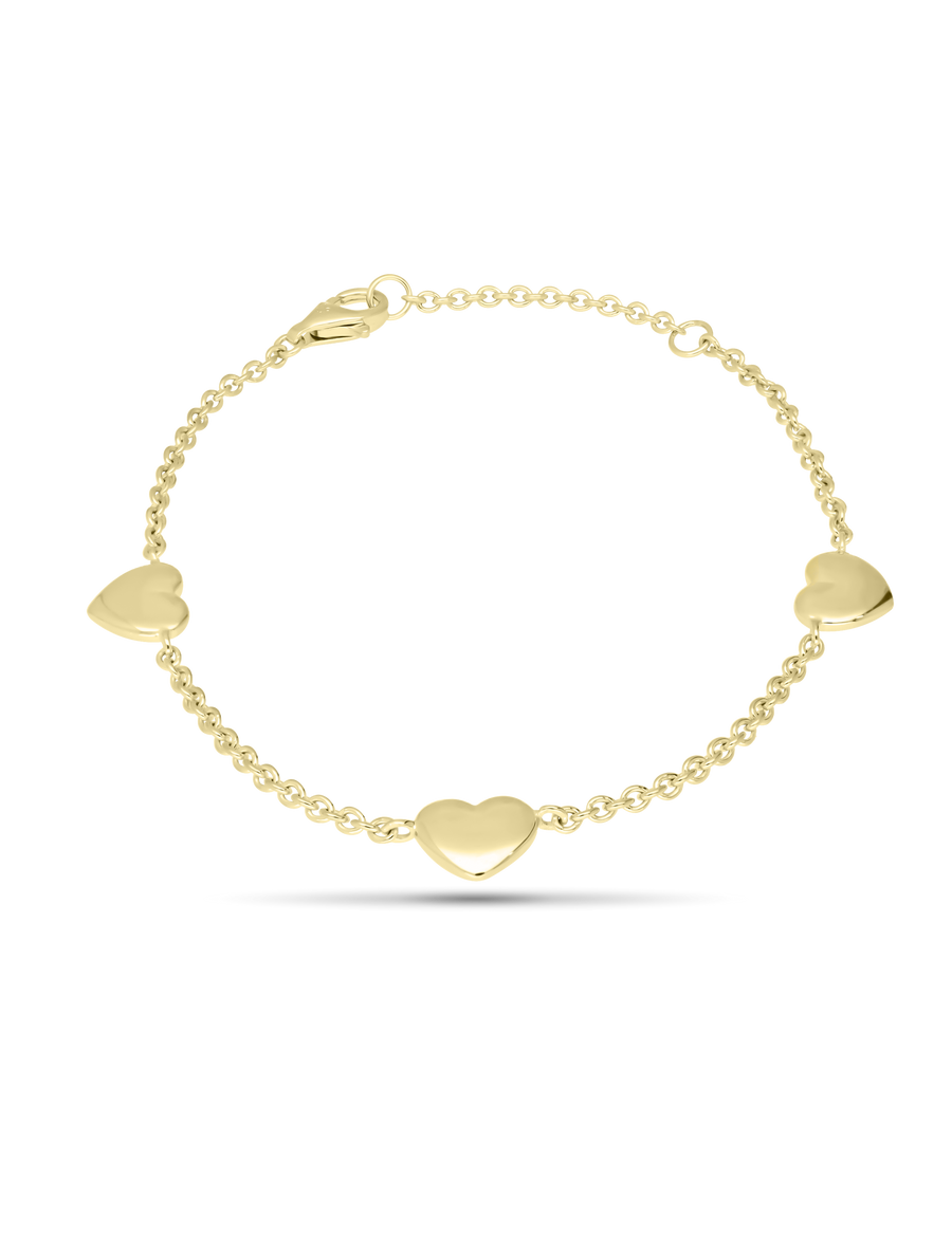 Premium Gold Armband "Herz"