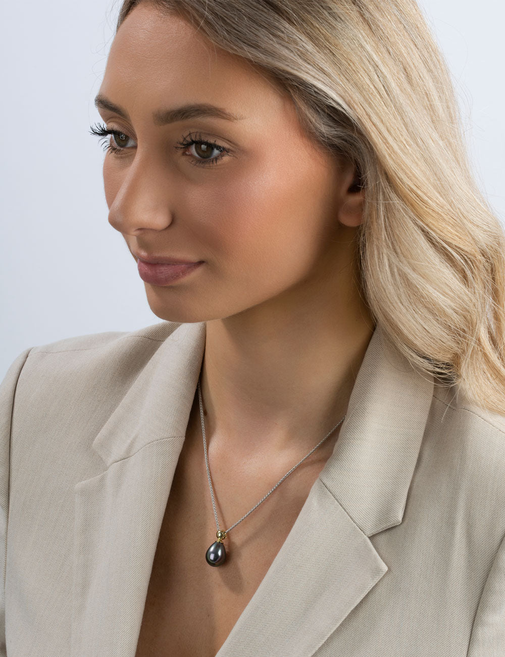 Essentials Anhänger 925/- Silber 12x15 mm Tropfen