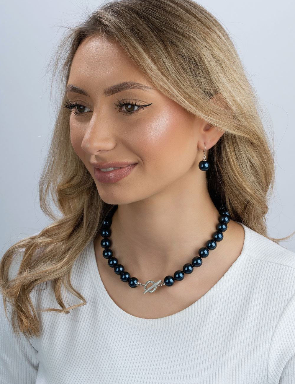 Essentials Ohrbrisur, Silber rhodiniert 12mm