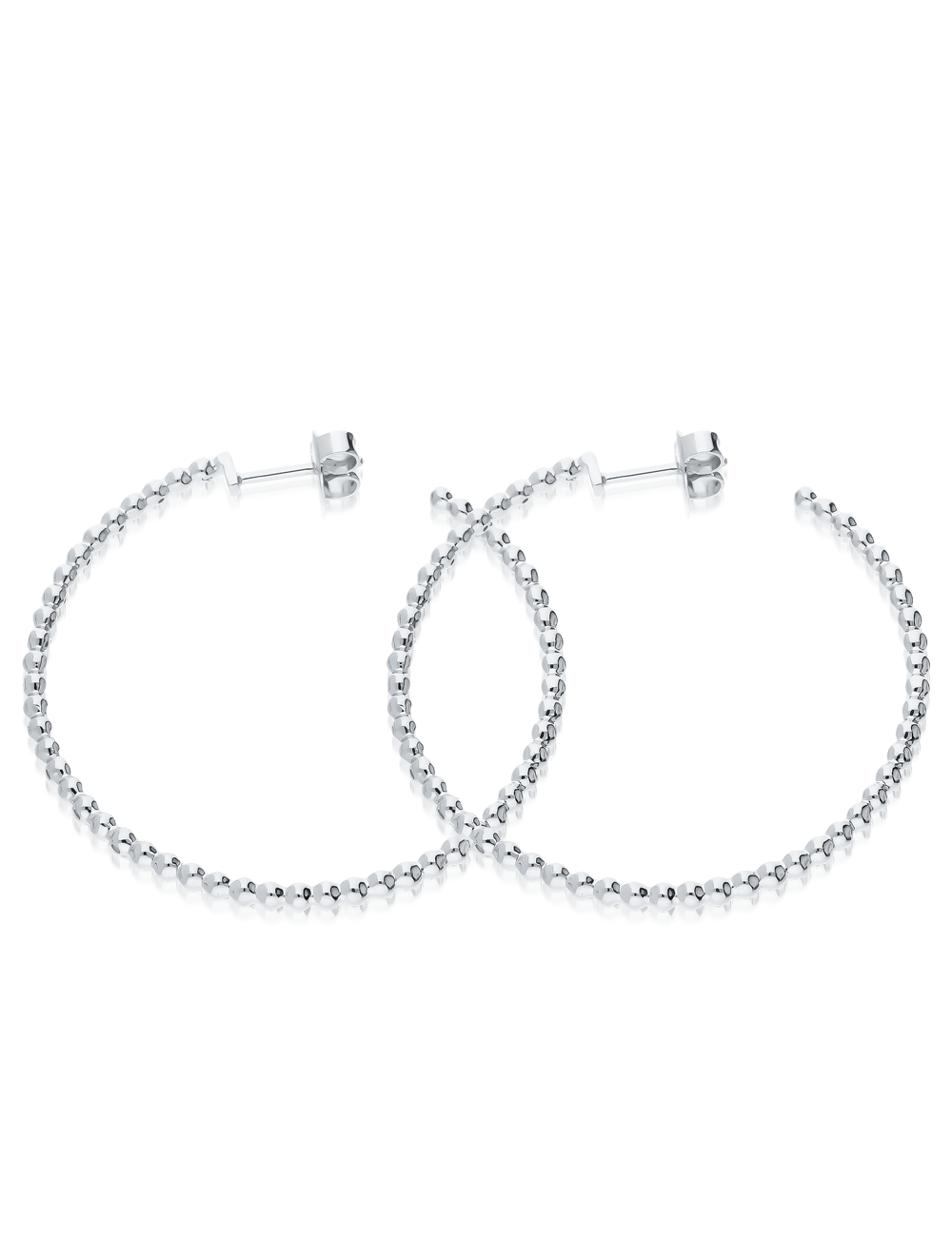 Creolen 925/- Silber rhodiniert