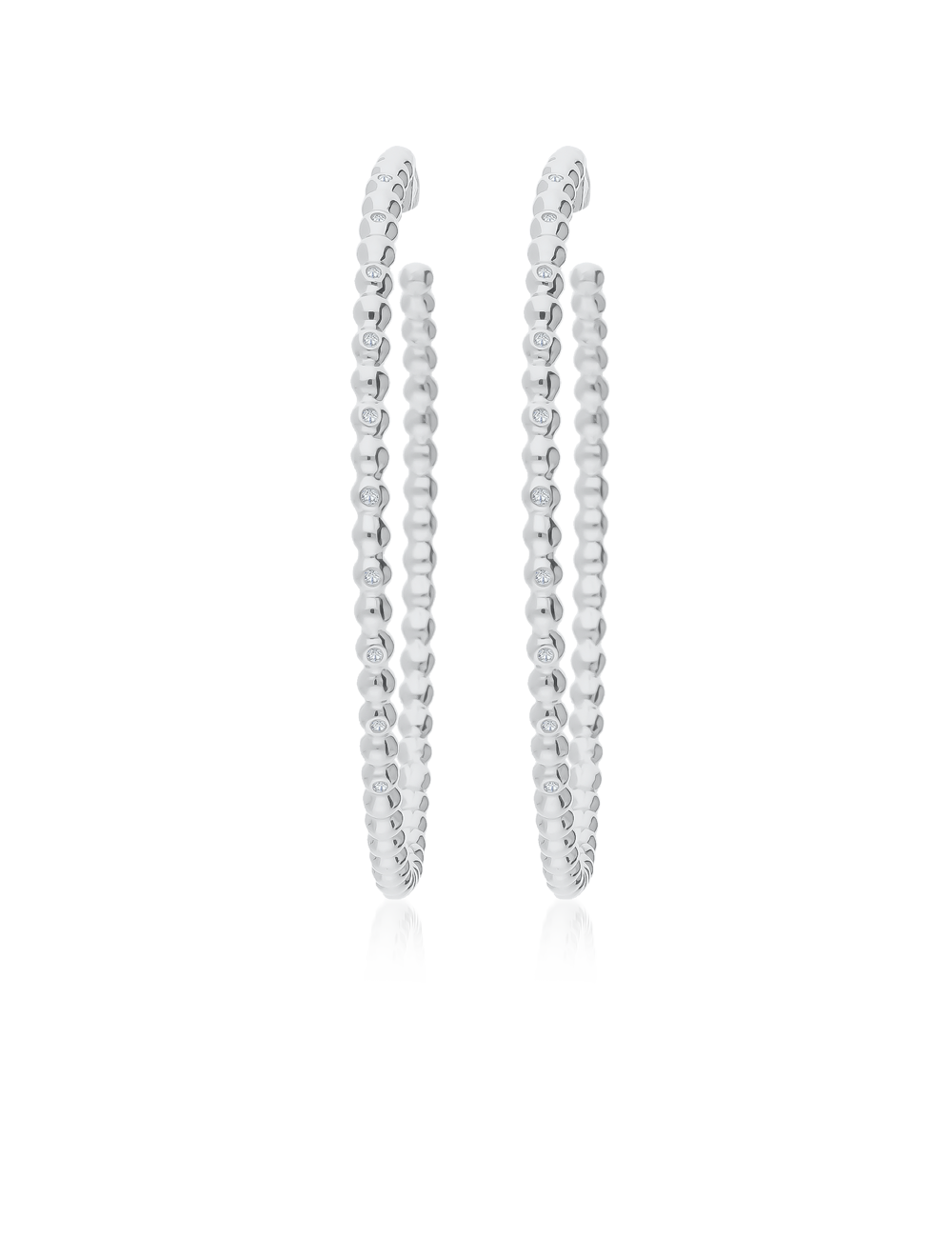 Creolen 925/- Silber rhodiniert