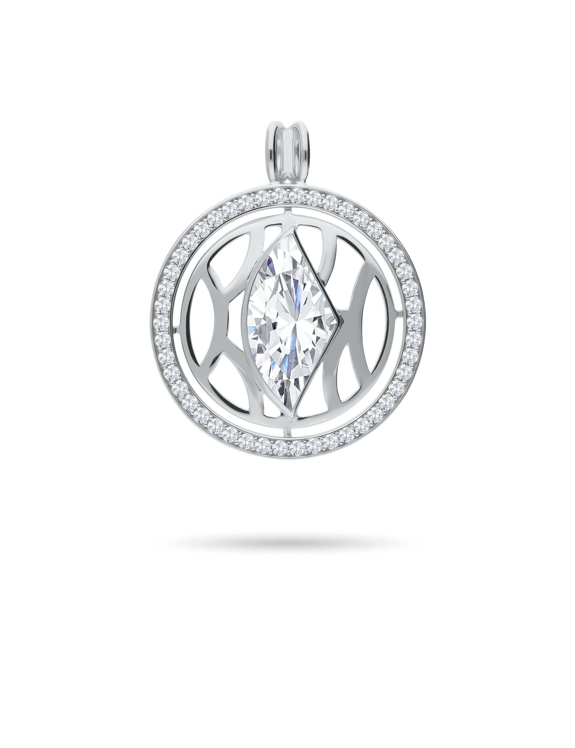 Anhänger, 925/- Silber mit Zirkonia