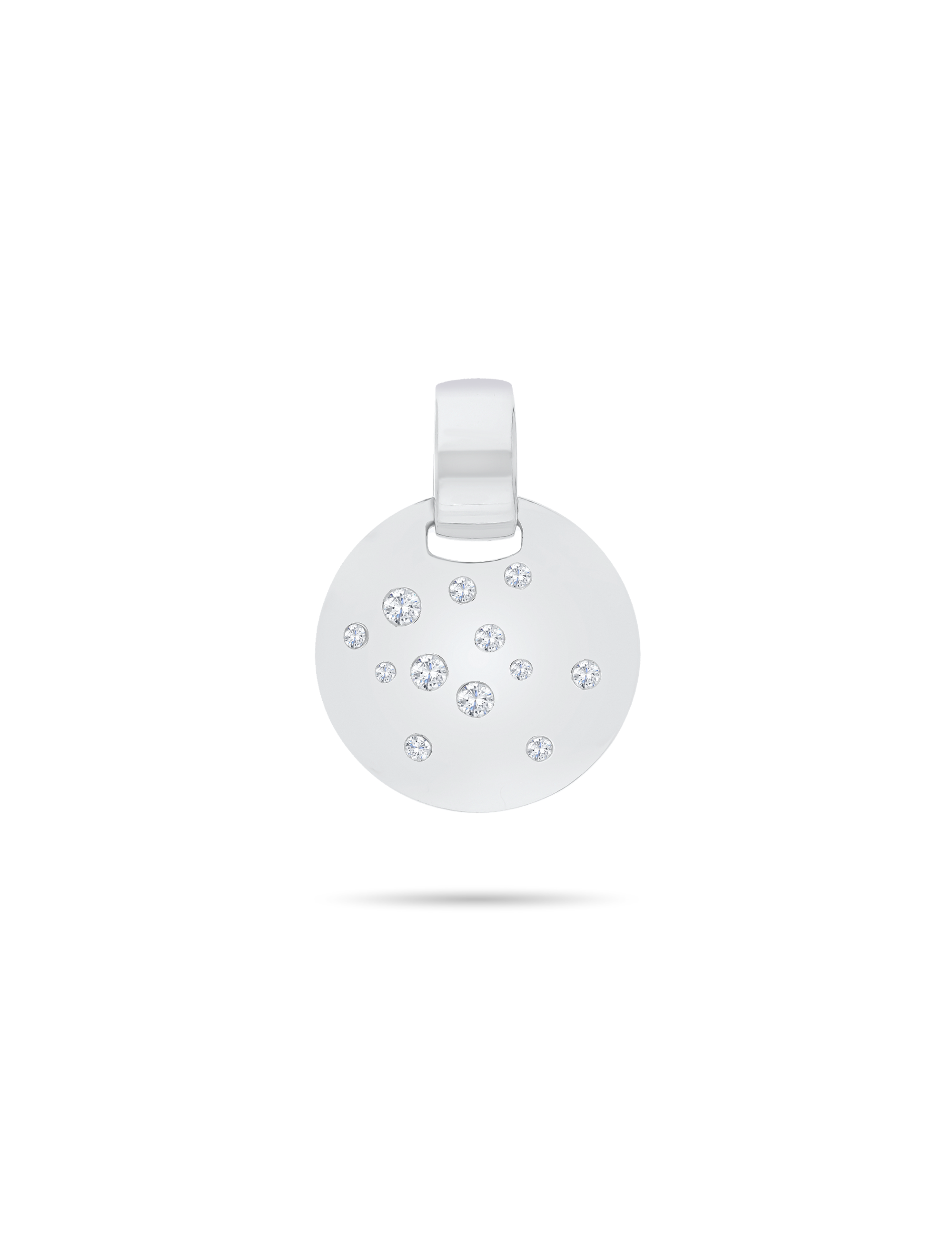 Anhänger 925/- rhodiniert mit Zirkonias
