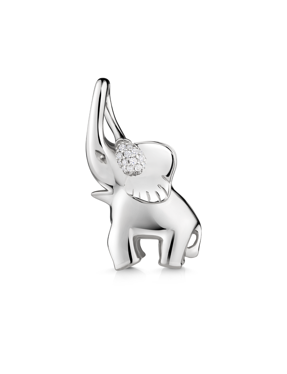 Anhänger "Elefant" 925/- Silber rhodiniert
