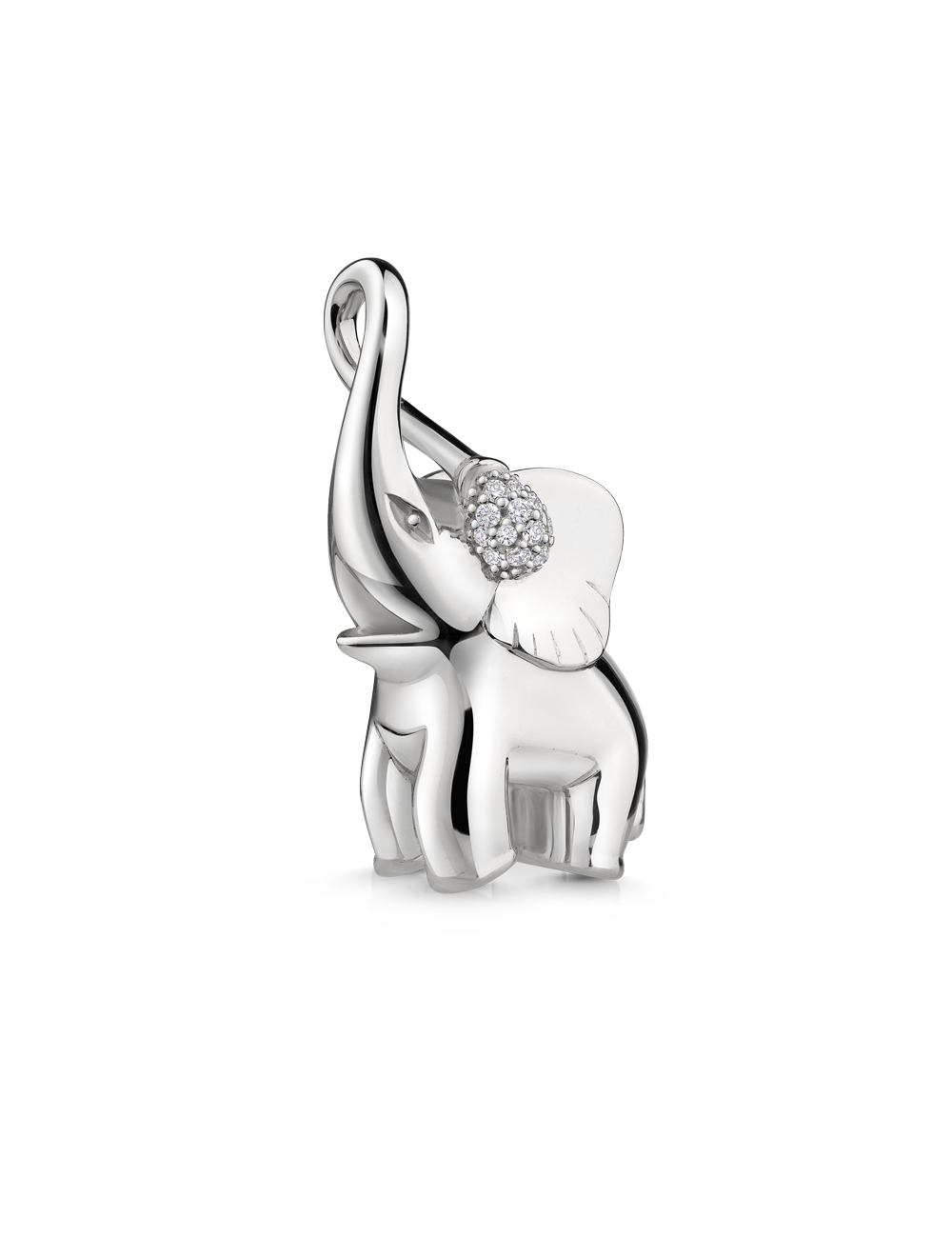 Anhaenger Elefant 925 Silber rhodiniert 27618_2