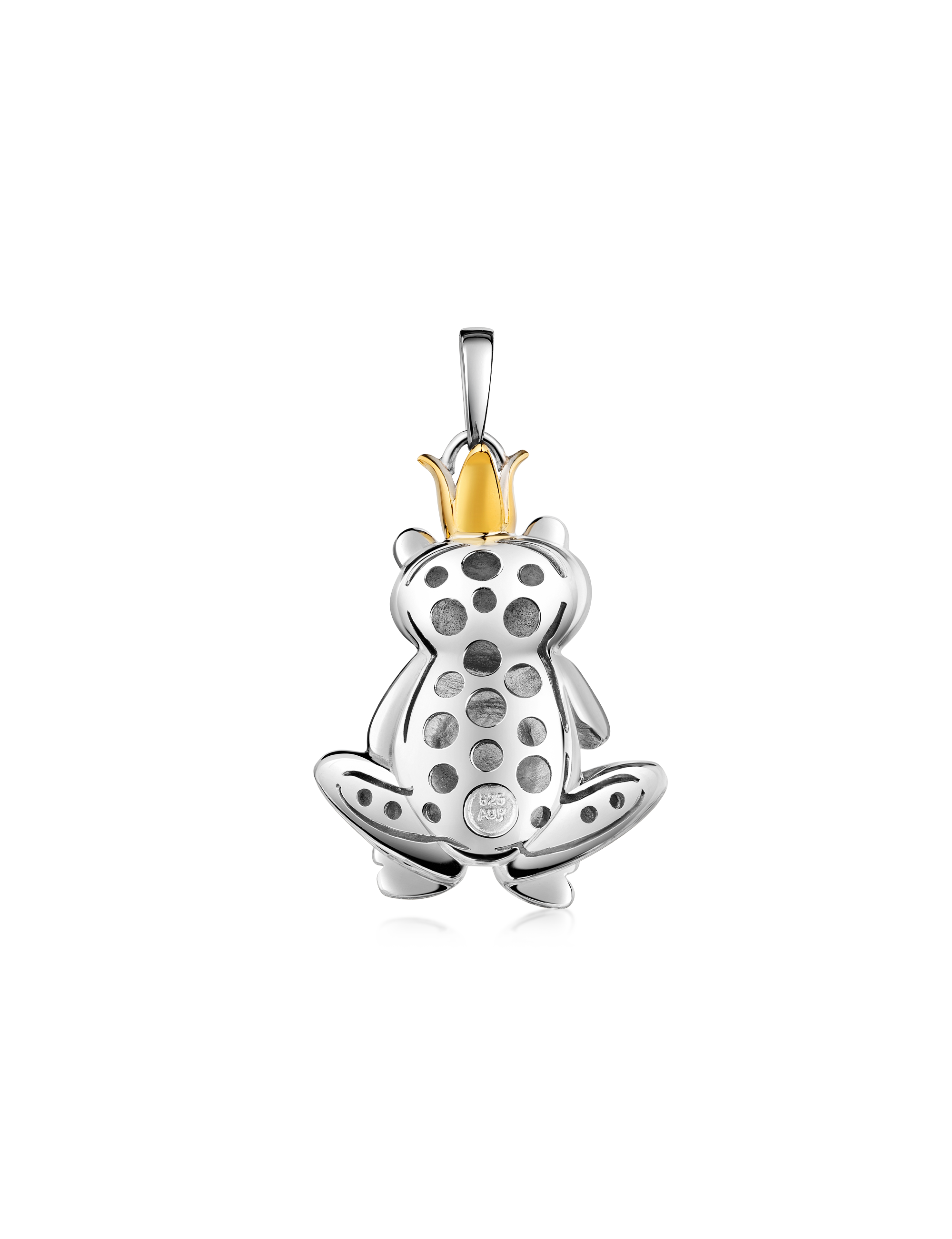 Anhaenger Frosch 925 Silber rhodiniert mit Perle 26981_3