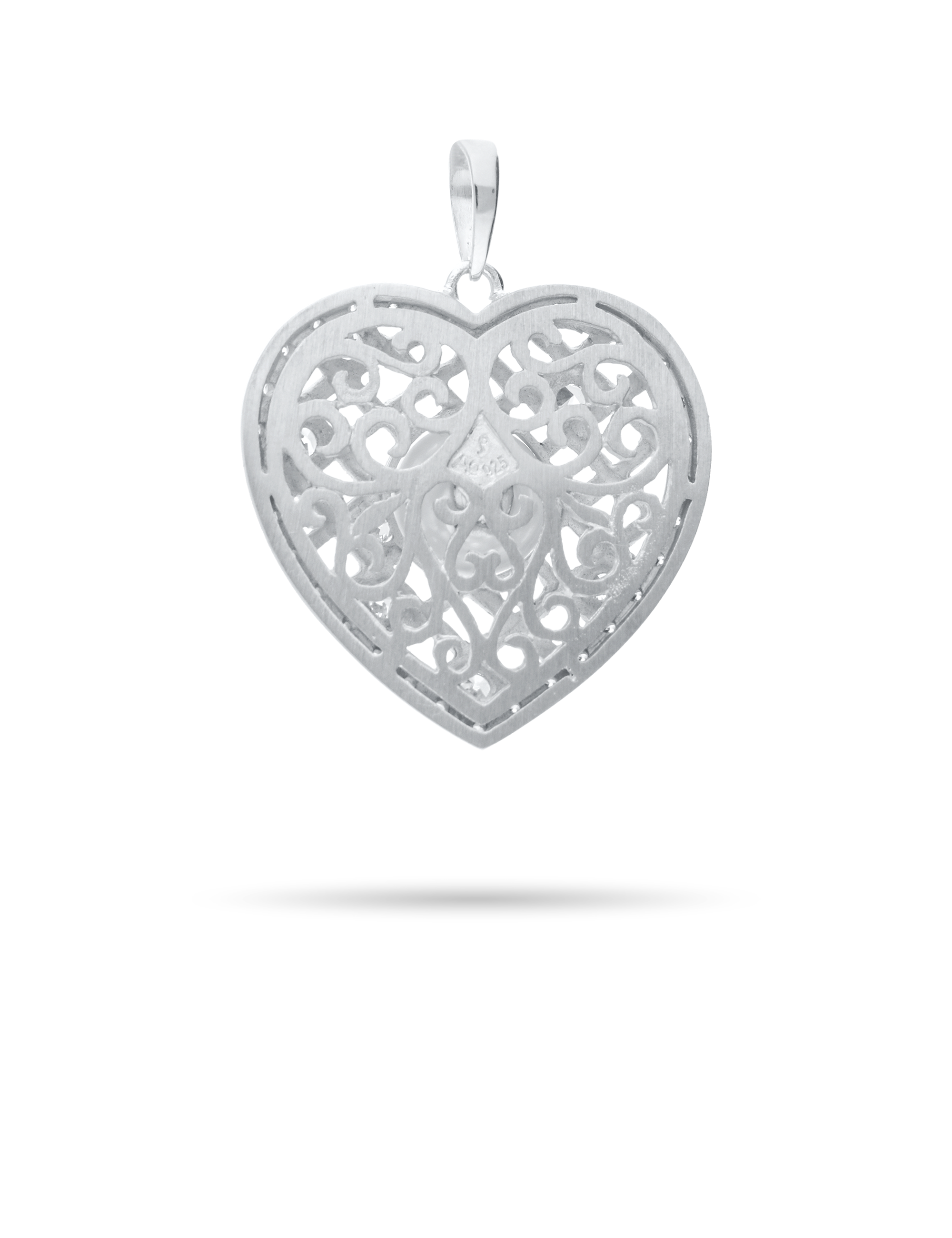 Anhaenger Herz 925 Silber rhodiniert mit Perle_27244_3