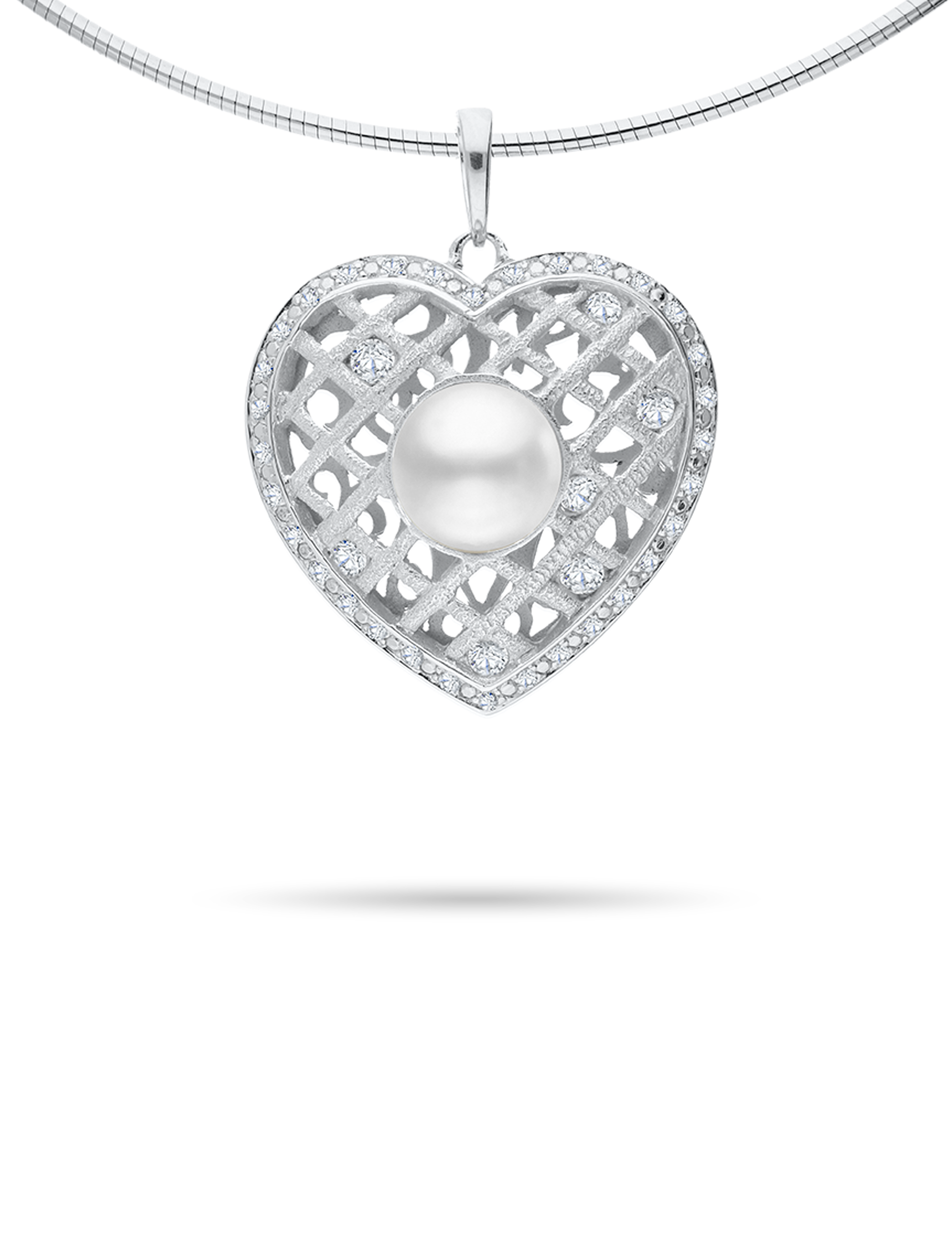 Anhaenger Herz 925 Silber rhodiniert mit Perle_27244_4