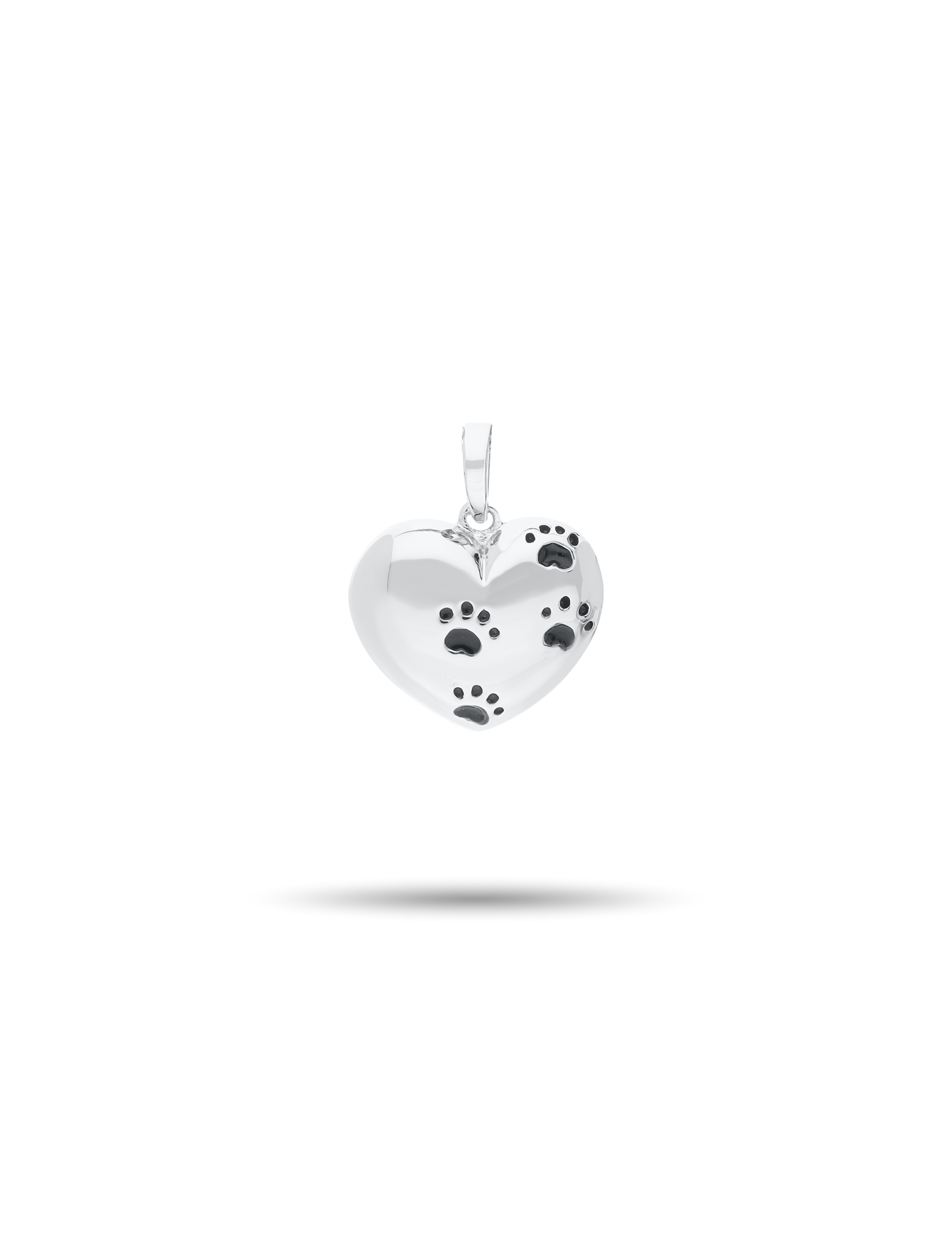 Anhänger Herz, 925/- Silber rhodiniert