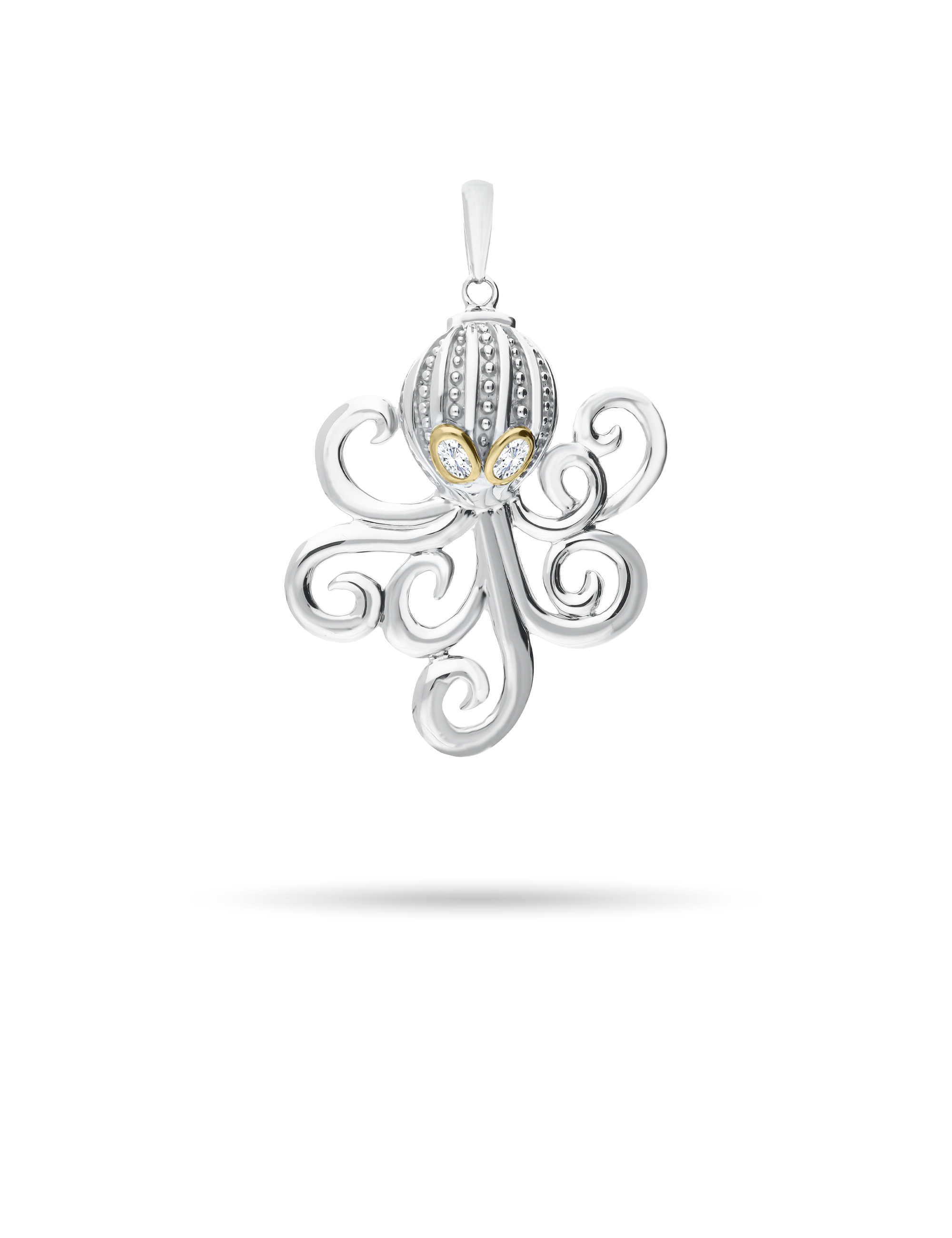 Anhänger Krake, 925/- Silber mit Zirkonia