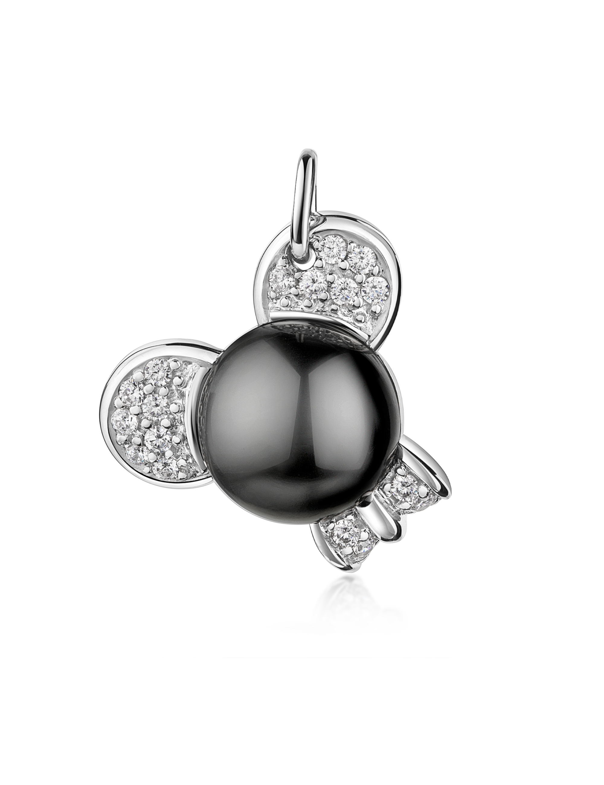 Anhänger Mickey Mouse 925/- Silber rhodiniert