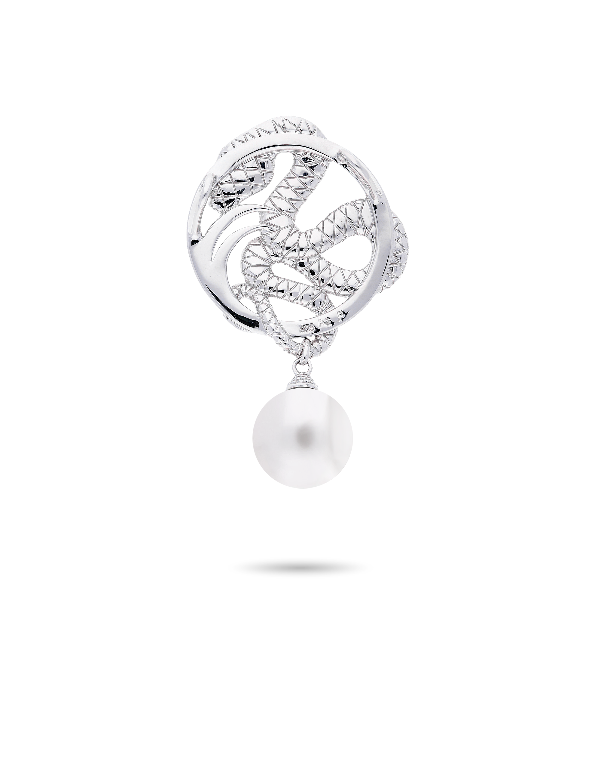 Anhaenger Schlange 925 Silber mit Perle_92332_2
