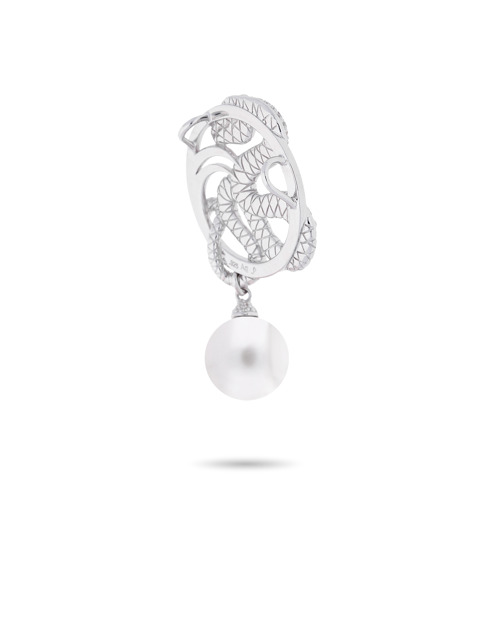 Anhaenger Schlange 925 Silber mit Perle_92332_3