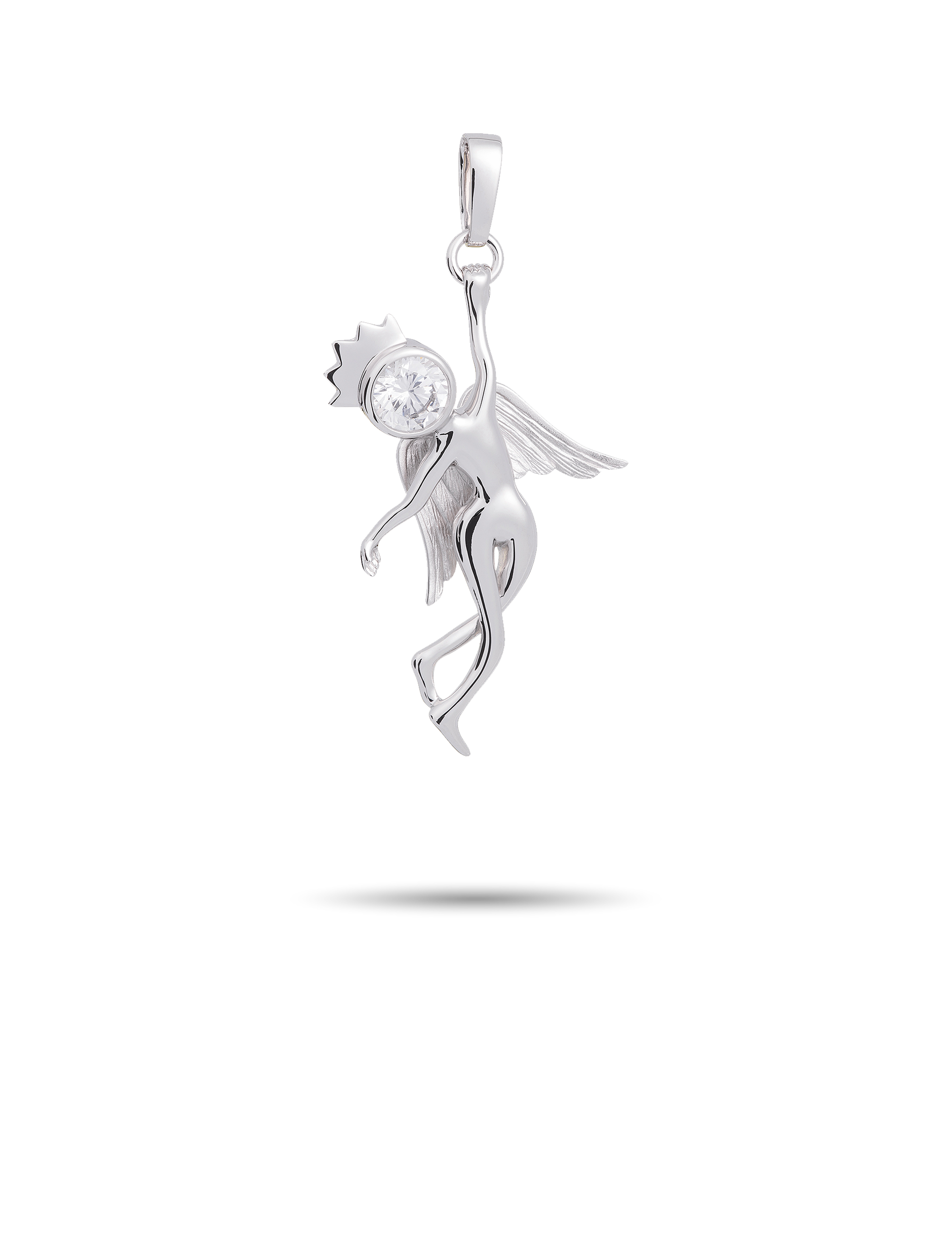Anhänger Engelchen, 925/- Silber mit Zirkonia