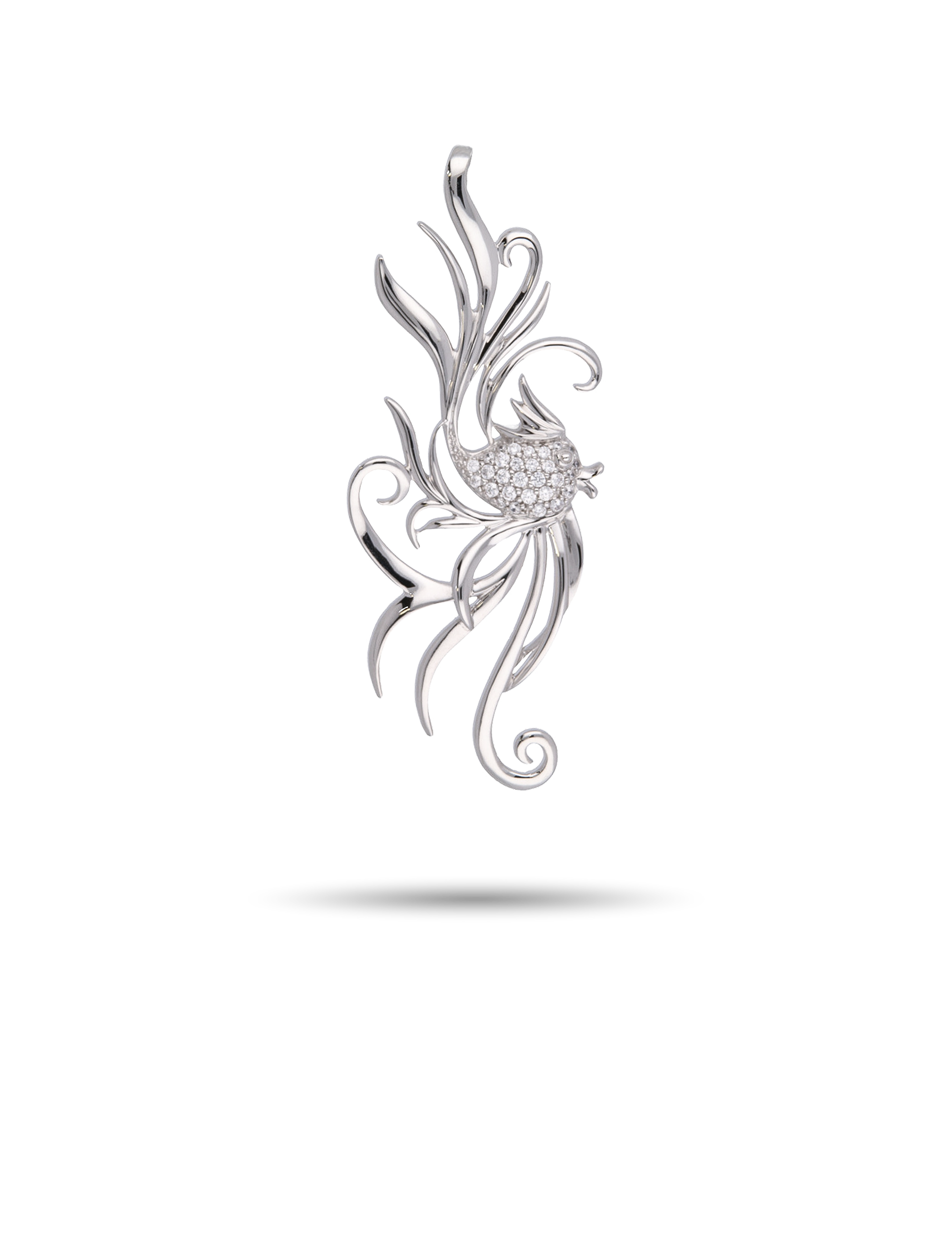 Anhänger Fisch, 925/- Silber mit Zirkonia
