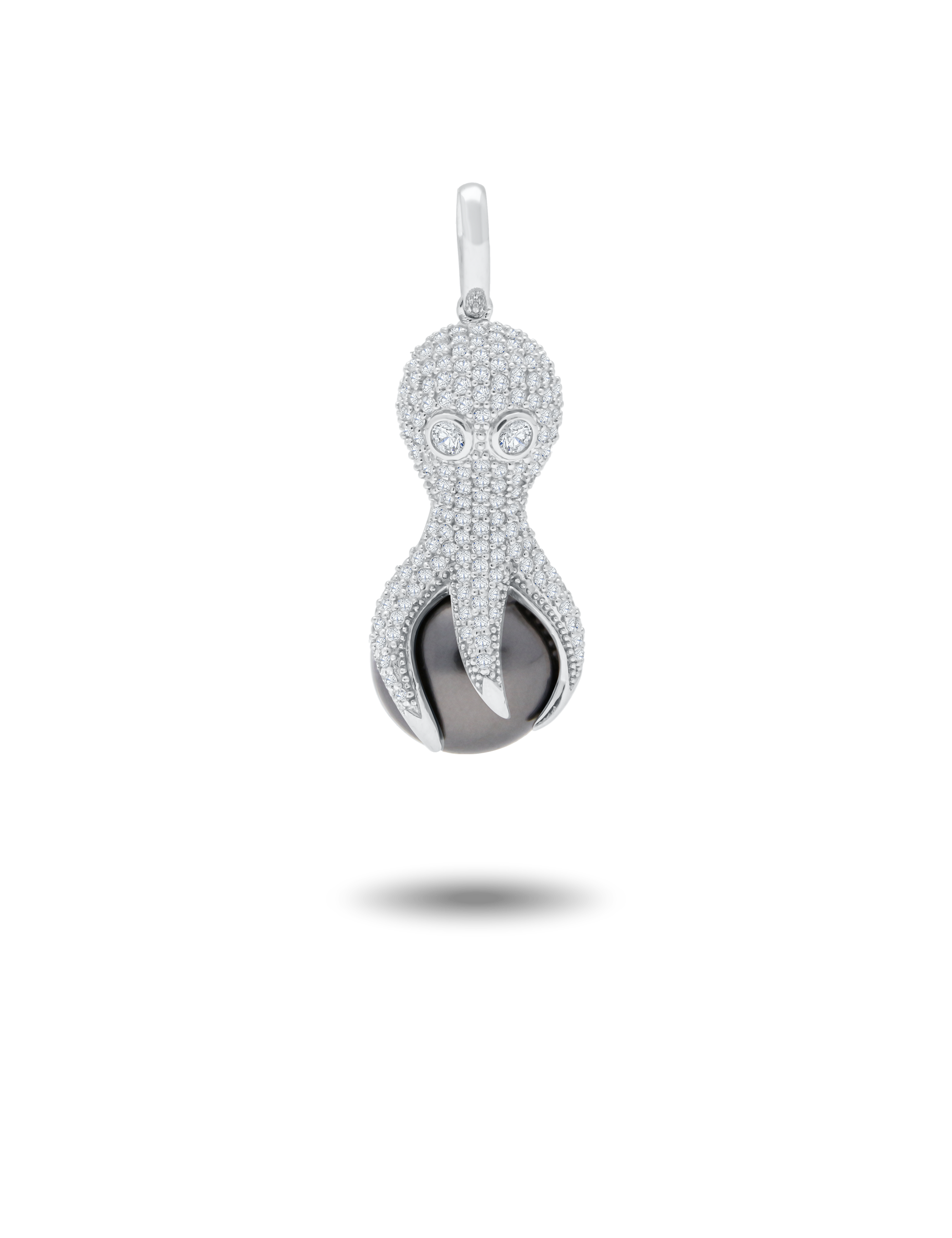 Anhänger Krake, 925/- Silber mit Perle