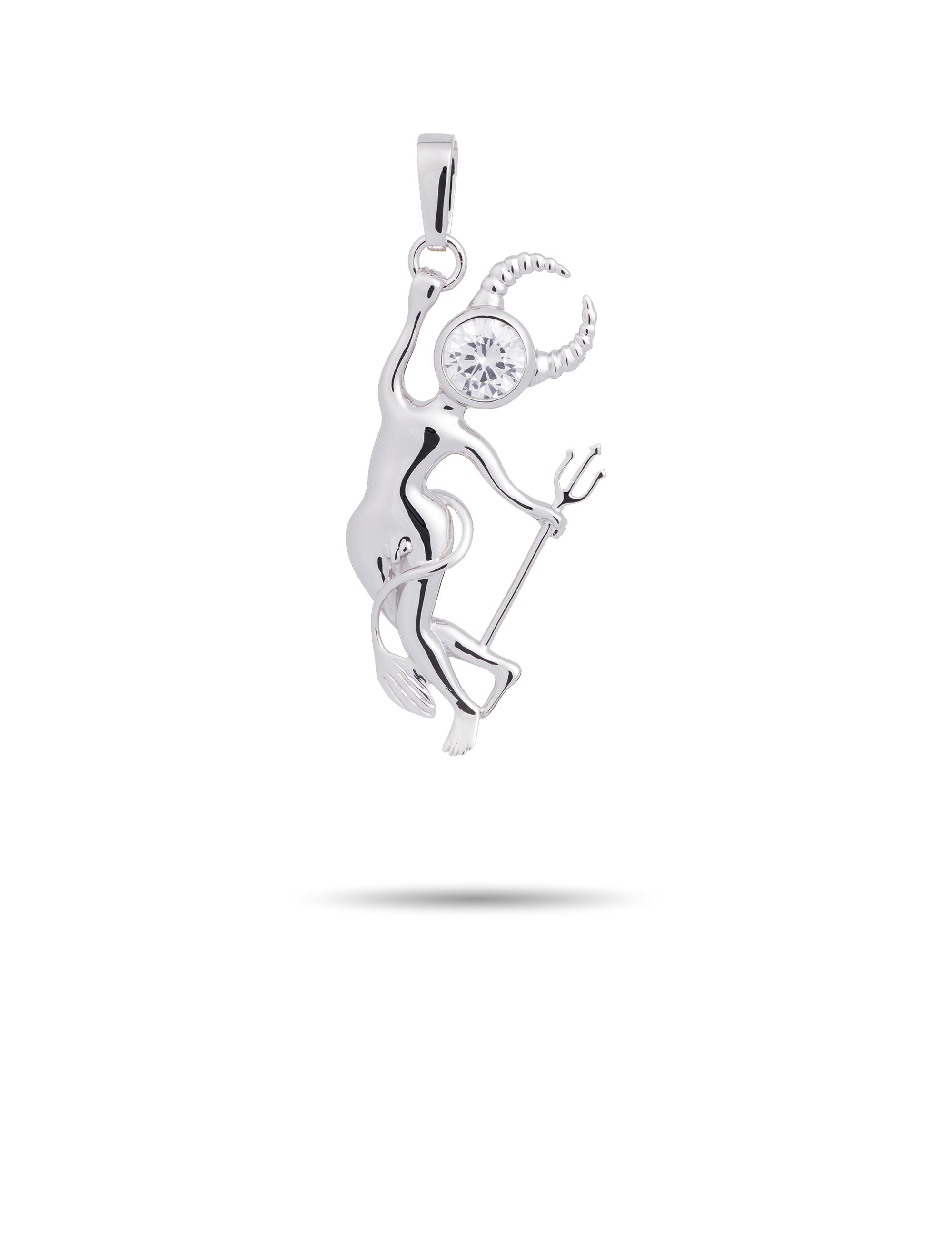 Anhänger Teufelchen, 925/- Silber mit Zirkonia