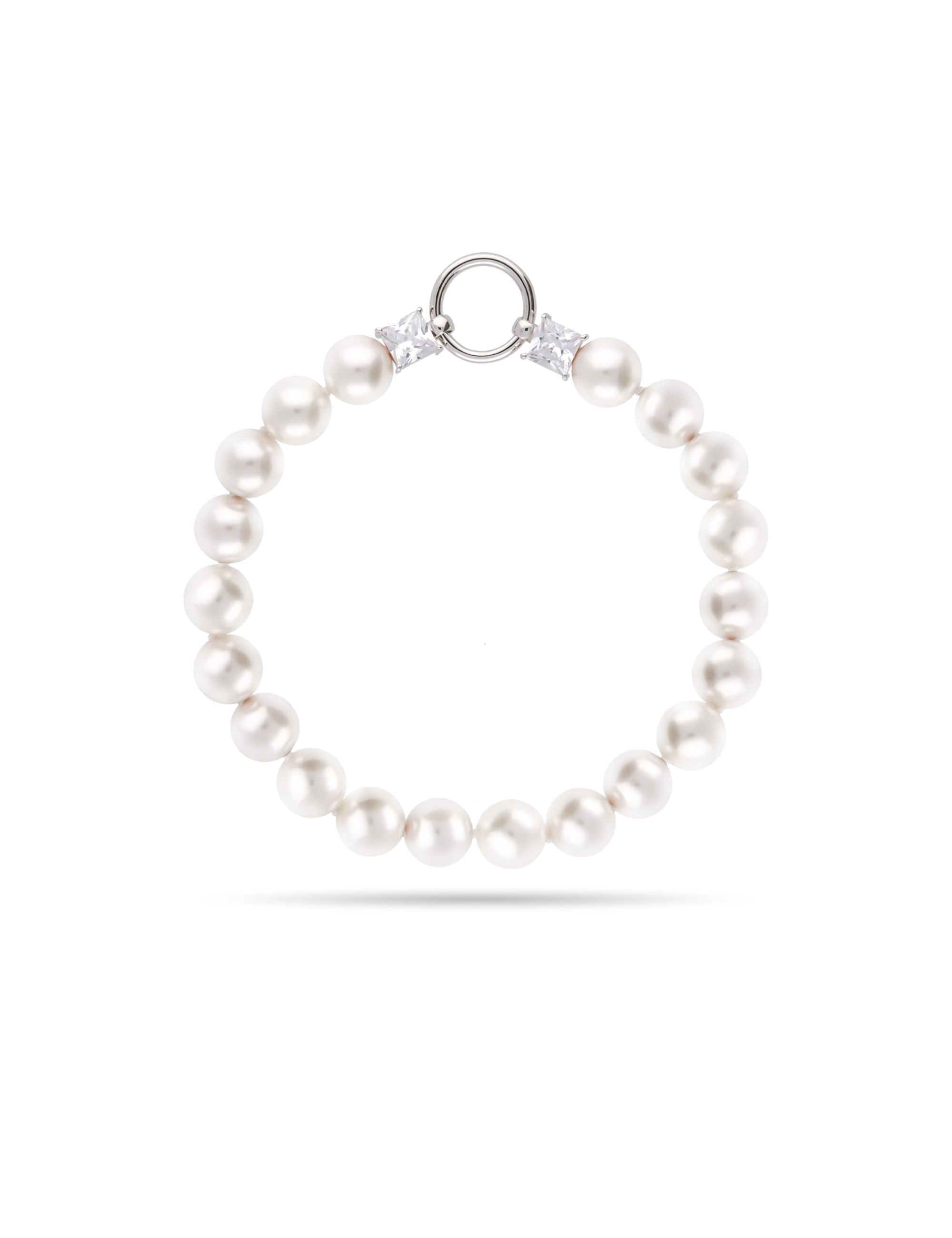 Armband flexibel 10mm, 925/- Silber mit Zirkonia