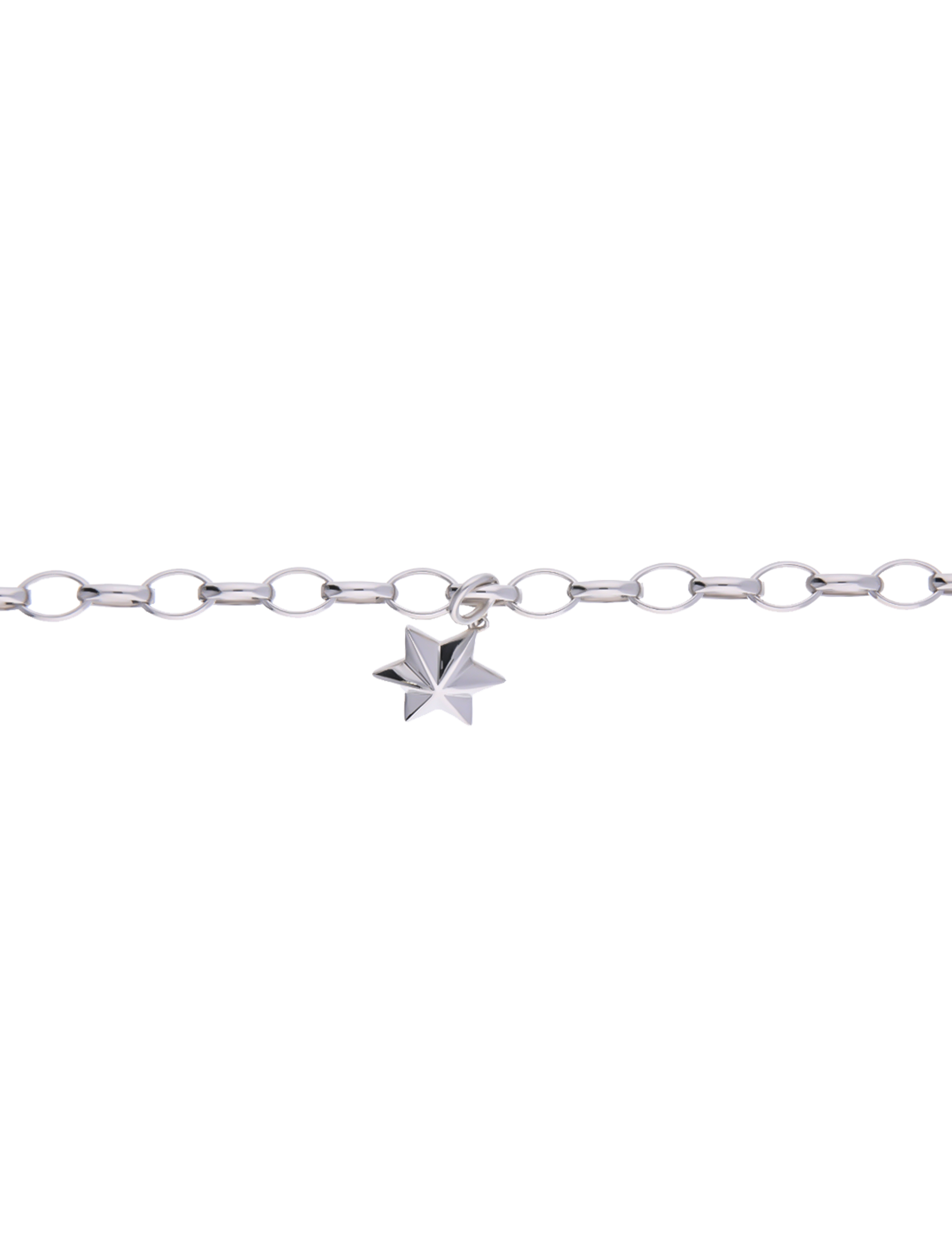 Armband 925 Silber rhodiniert mit Stern-Anhaenger 95283_1