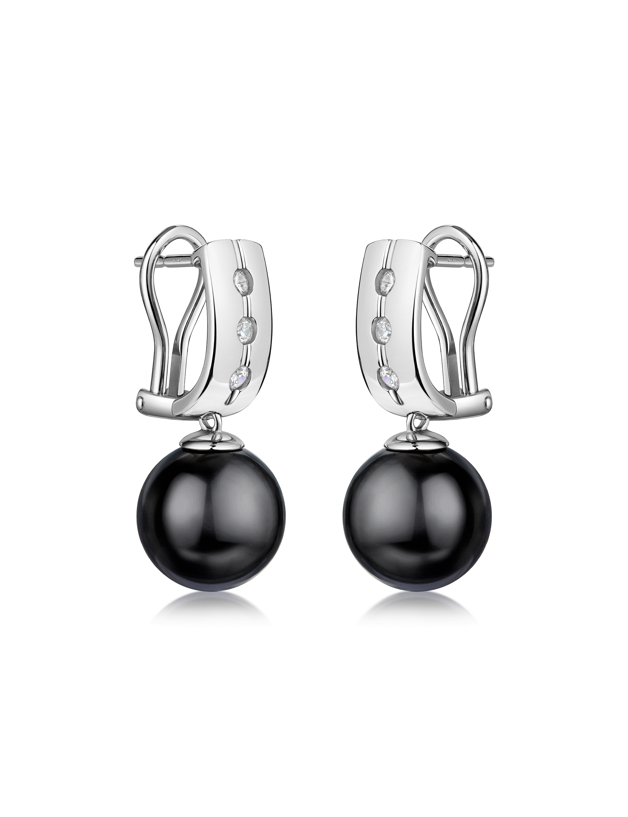 Clipstecker 925 Silber rhodiniert mit Perle 34514_2