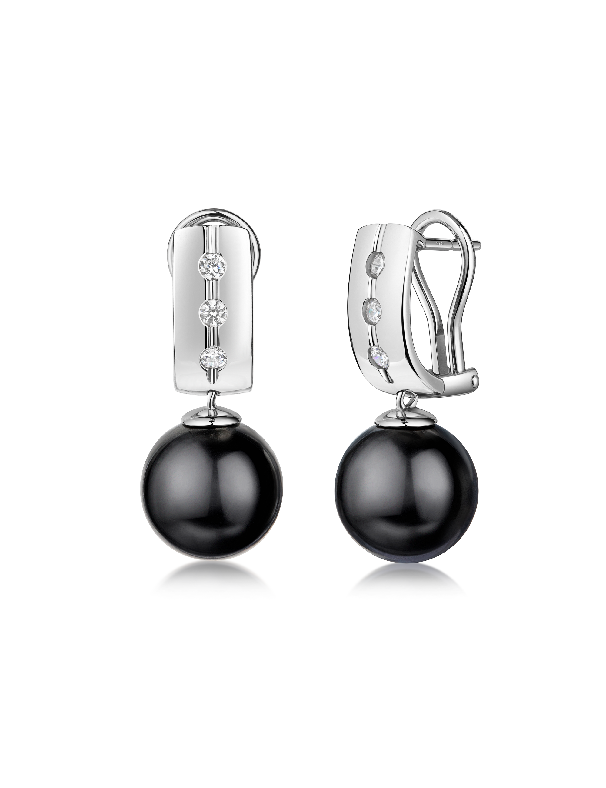 Clipstecker 925 Silber rhodiniert mit Perle 34514_3
