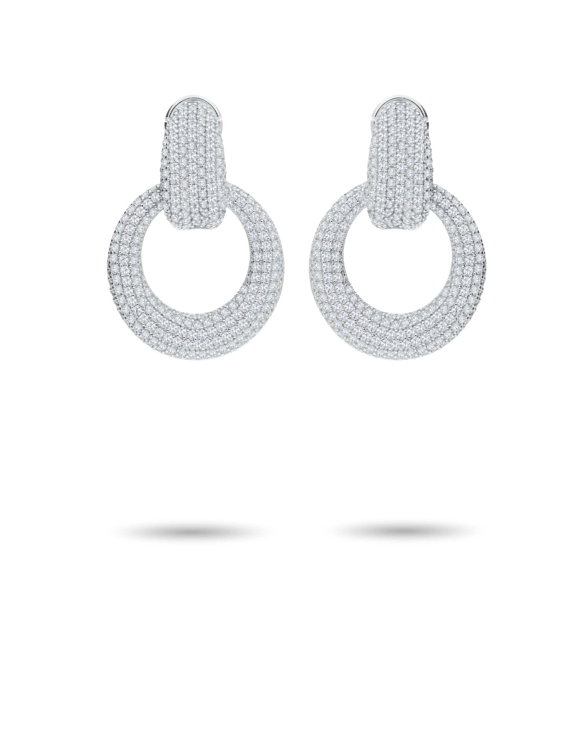 Clipstecker, Silber mit Zirkonias