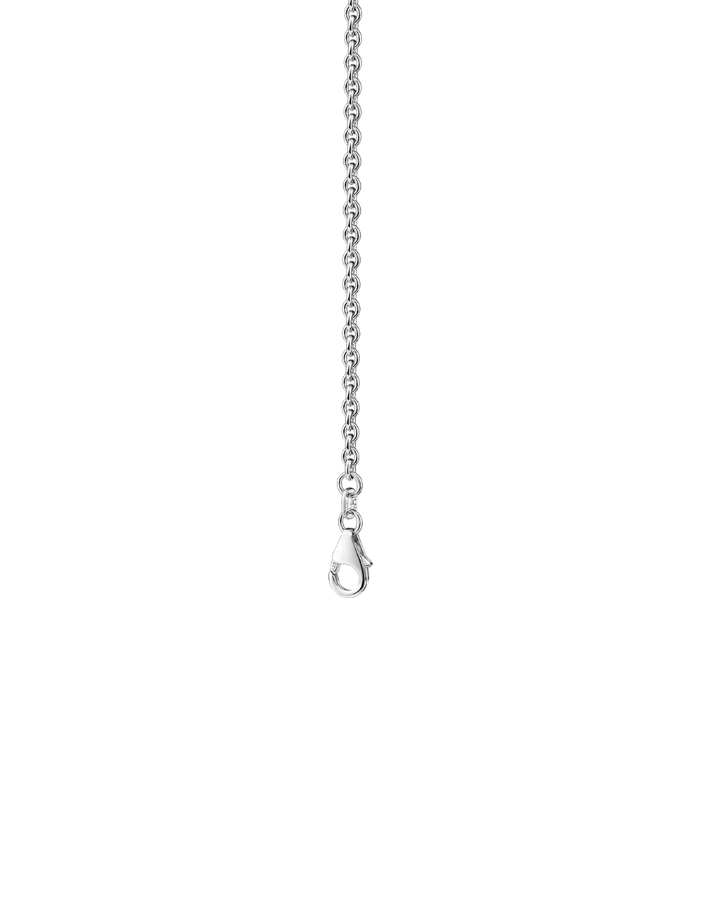 Modern Collier 925 Silber rhodiniert mit Zirkonia – 40+5 cm