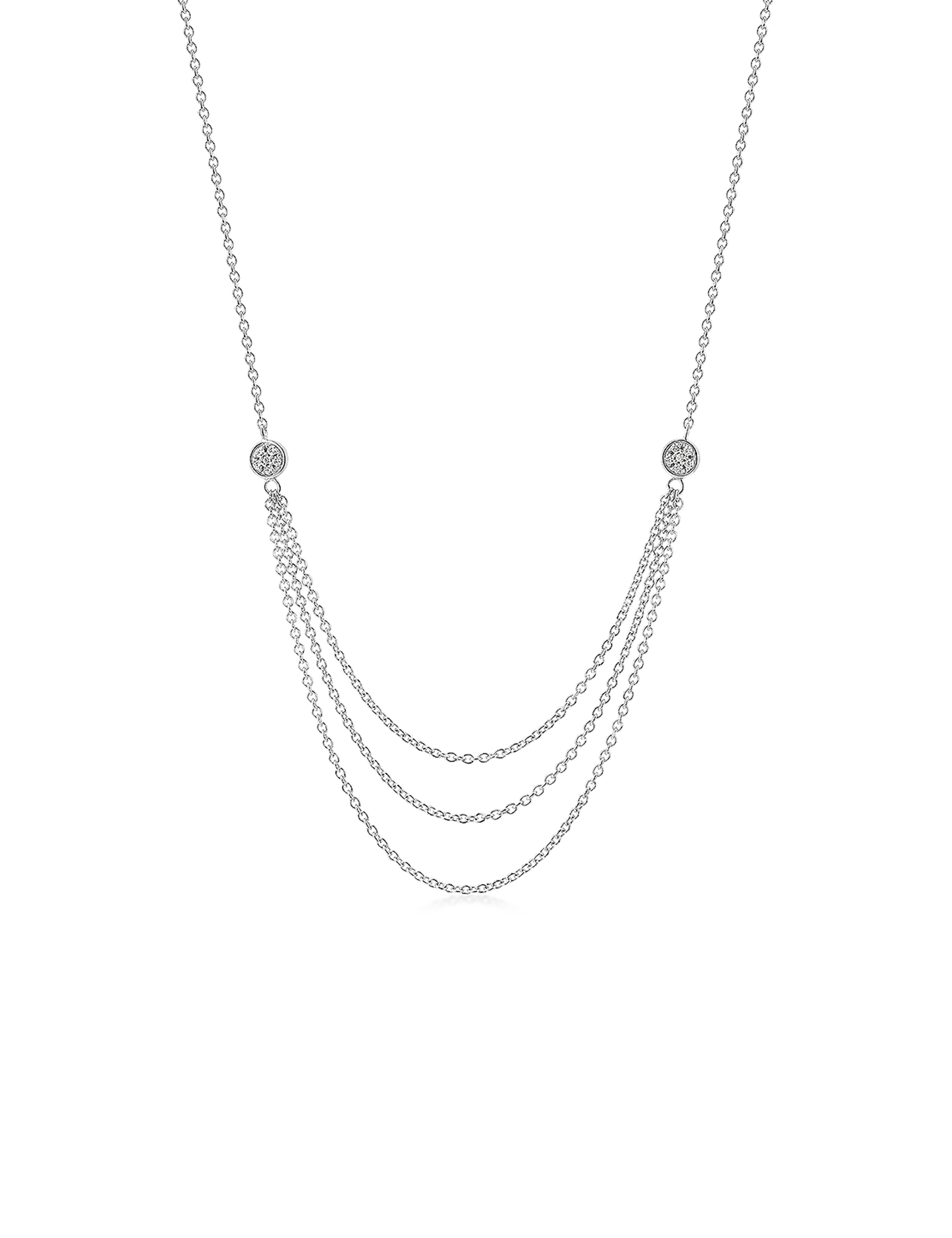 Collier 925/- Silber rhodiniert 45+3 cm